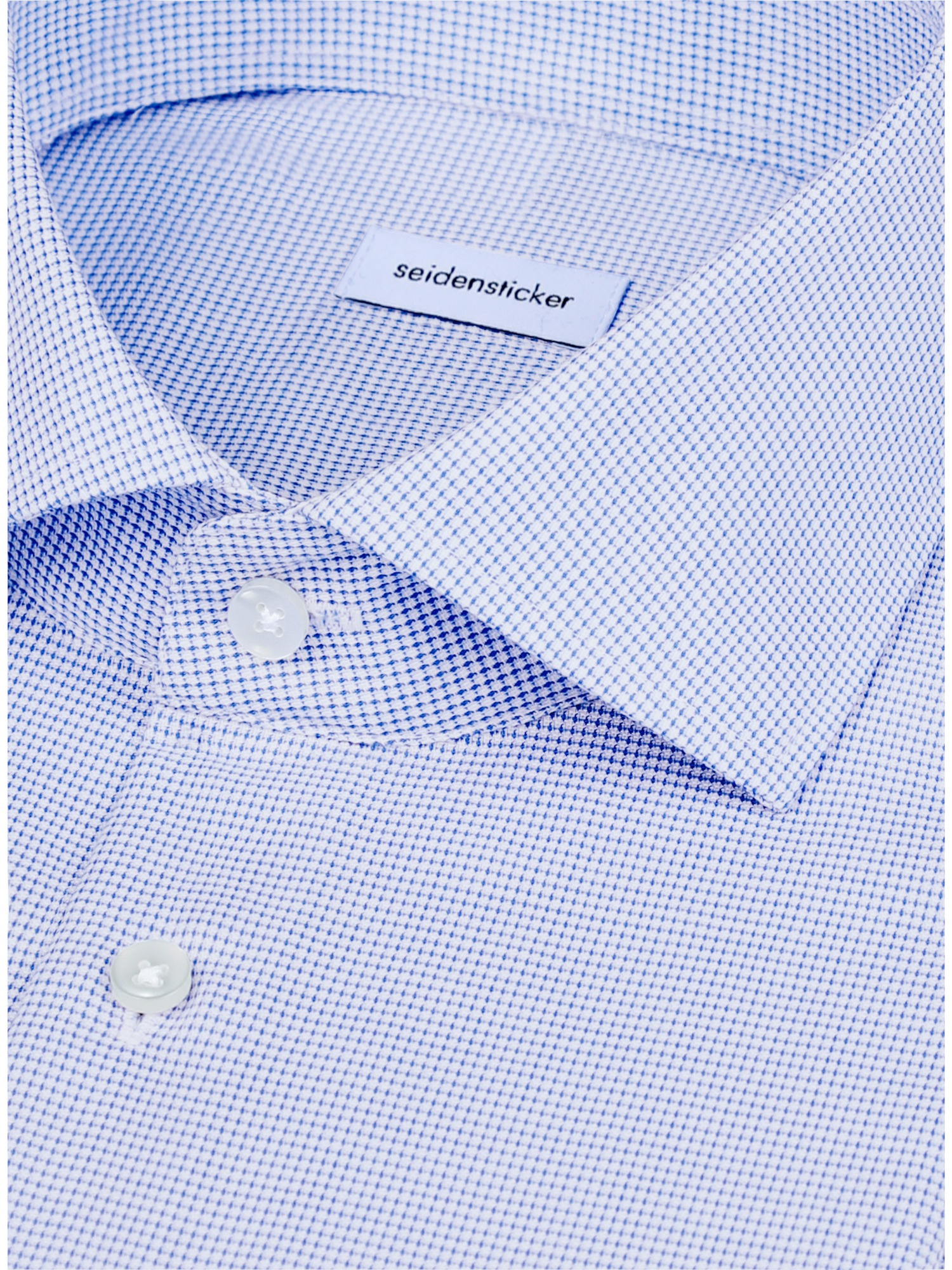 seidensticker Businesshemd »Schwarze Rose« Slim 1/1 Kentkragen Struktur