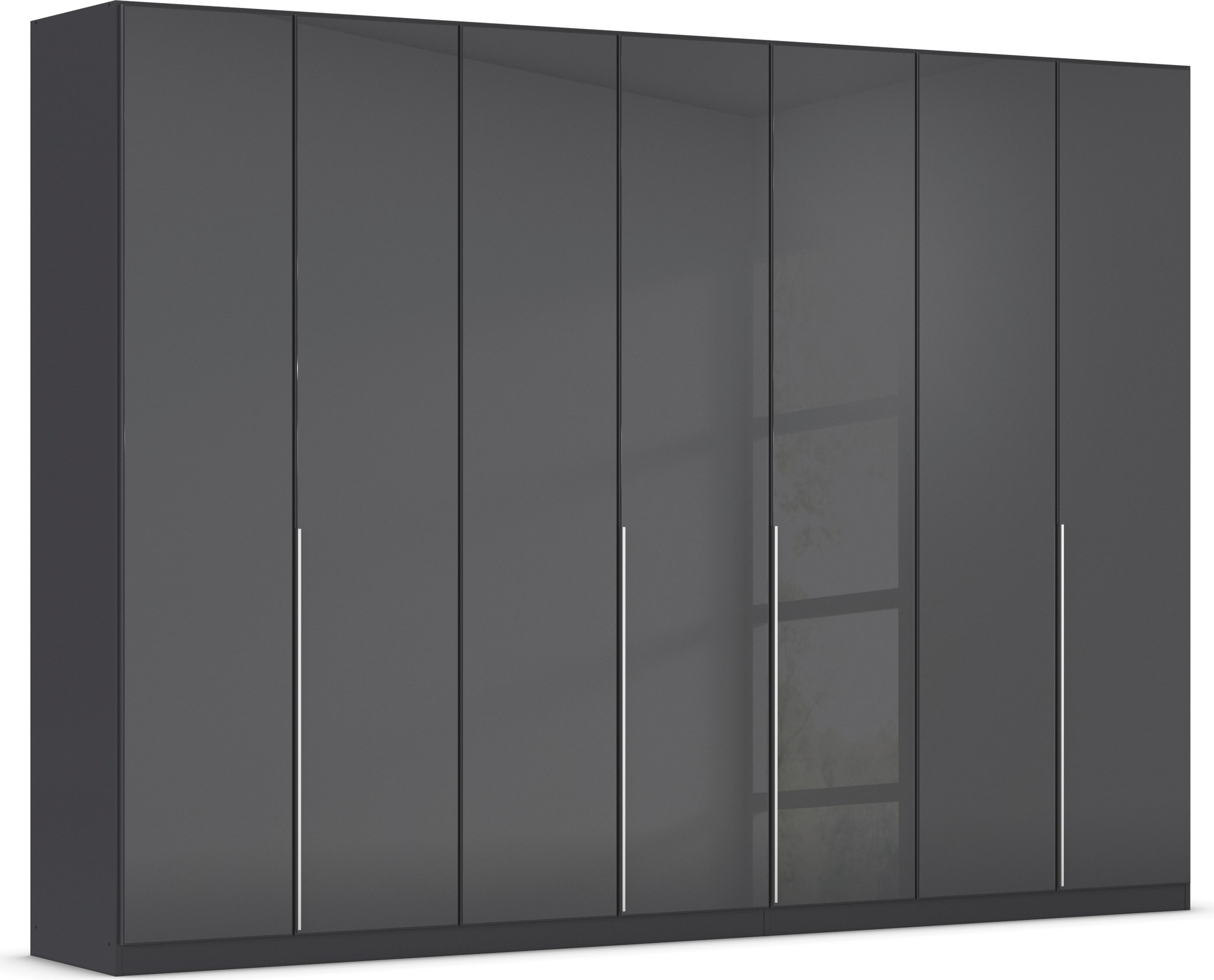 OTTO home Drehtürenschrank "Kleiderschrank Kleiderschränke Schrank Garderobe AGORDO mit Glasfront" in zwei Griff-Farben, Breiten 91-405 cm, durchdachte Innenausstattung, in 8 Breiten und 2 Höhen MADE IN GERMANY