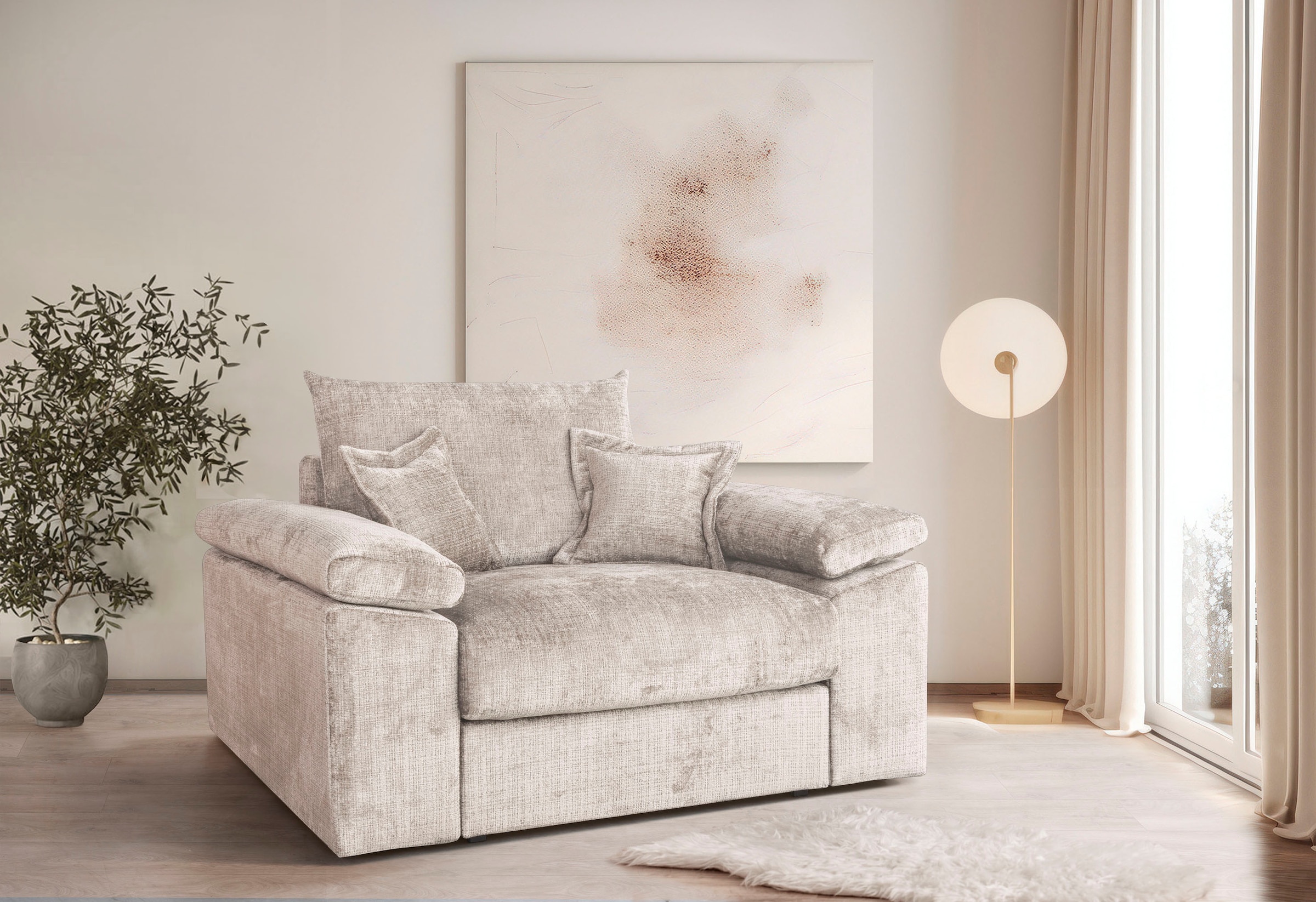 Home affaire XXL-Sessel "Soft&Cosy, B: 151 cm" Mega-Sessel, Cord oder Cheni günstig online kaufen