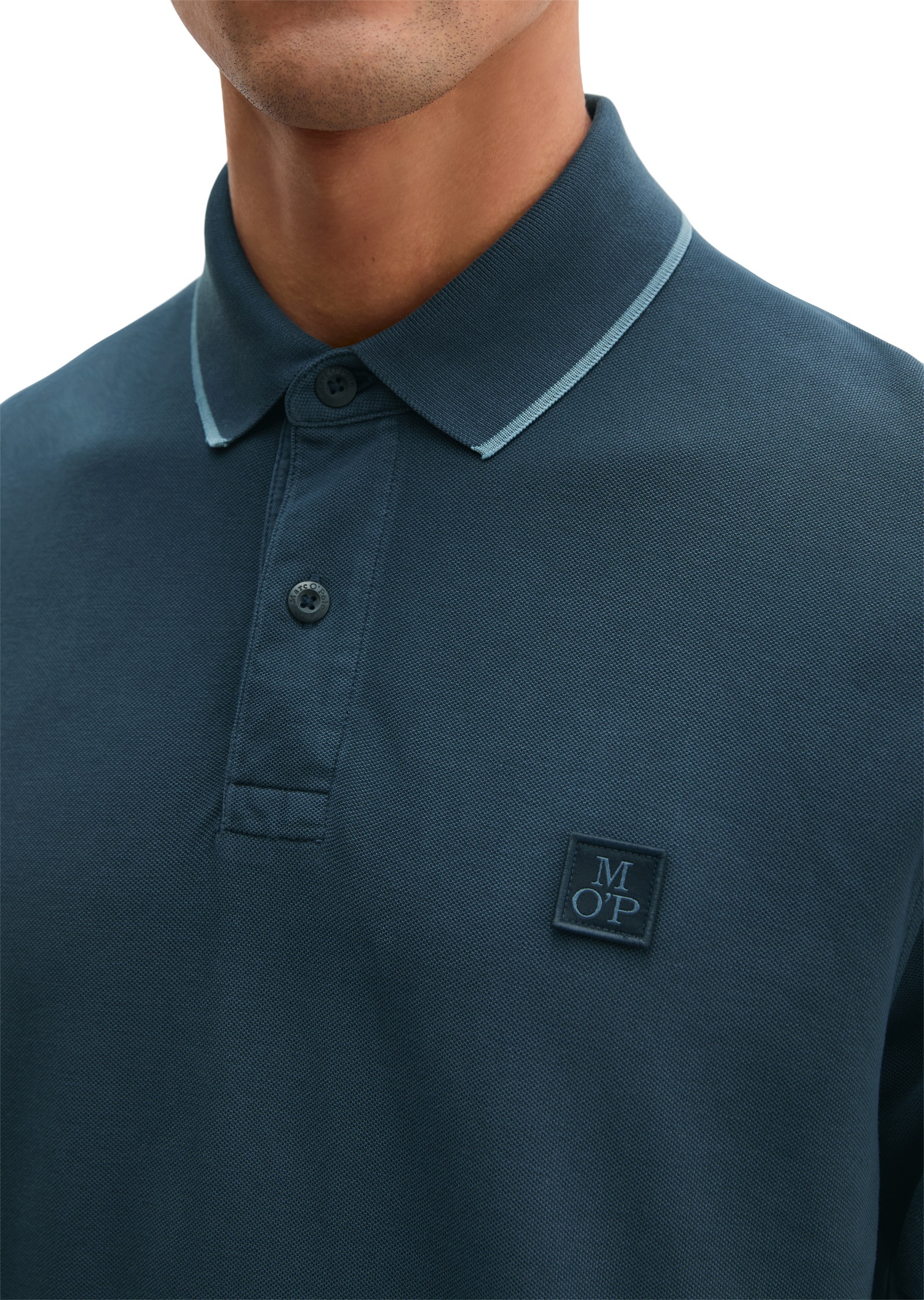 Marc O'Polo Polo Shirt Men Black/Navy L 9