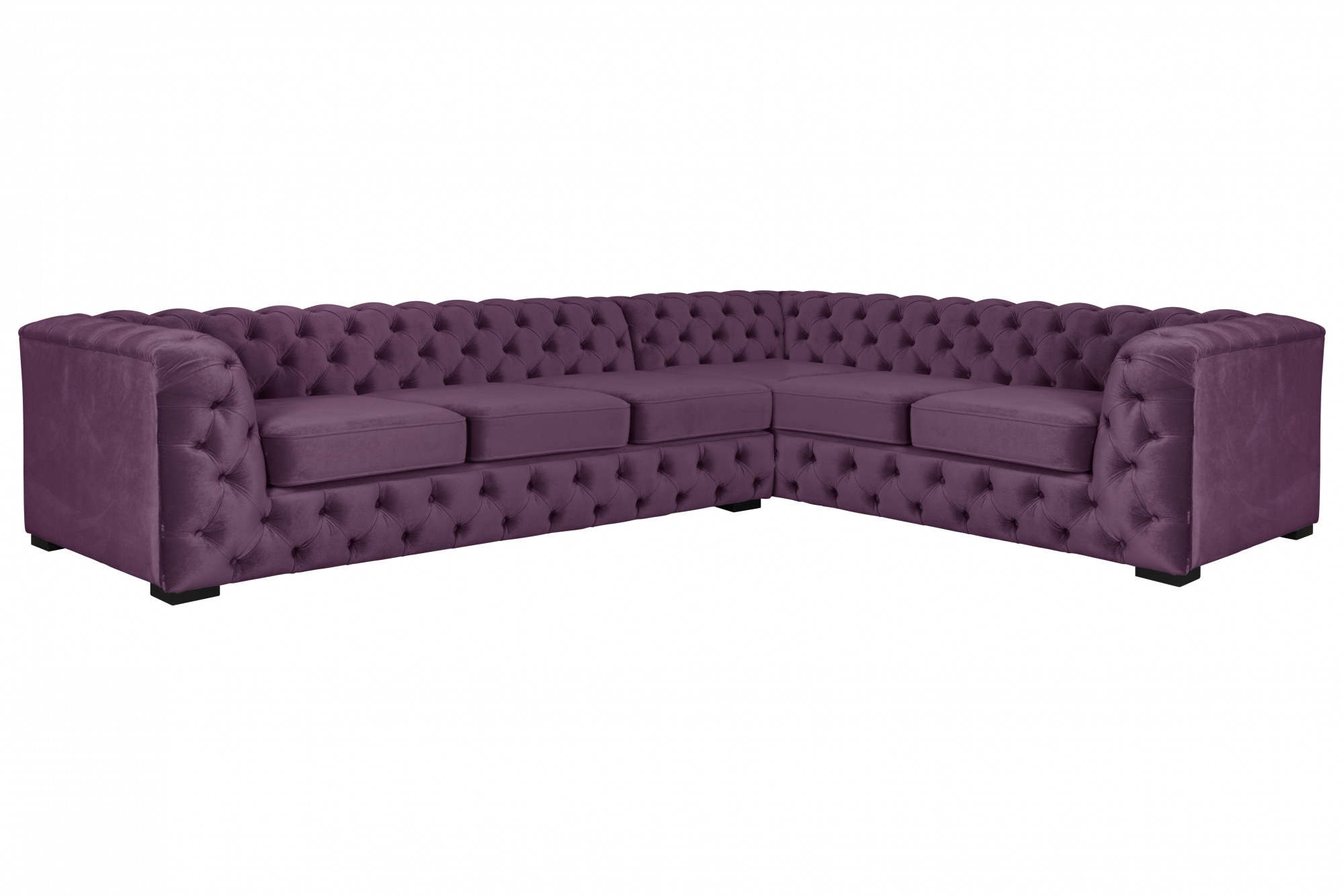 Home affaire Chesterfield-Sofa "KALINA L-Form" hochwertig Chesterfield-Ausf günstig online kaufen