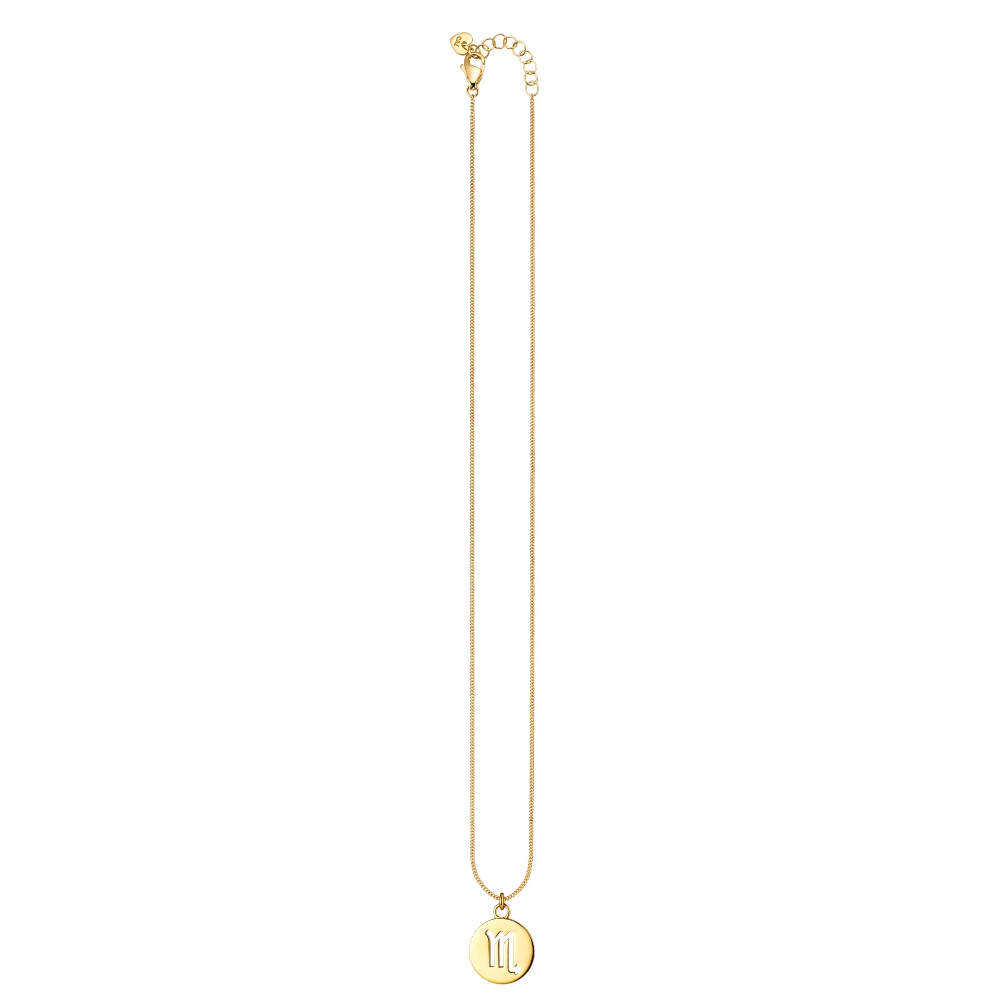 CAÏ Kette mit Anhänger »Skorpion Sternzeichen 925/- Sterling Silber vergoldet«