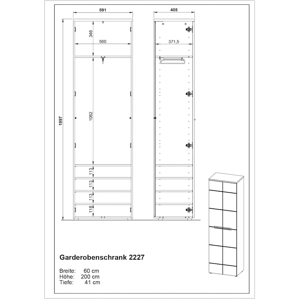 GERMANIA Garderobenschrank »Aledo«