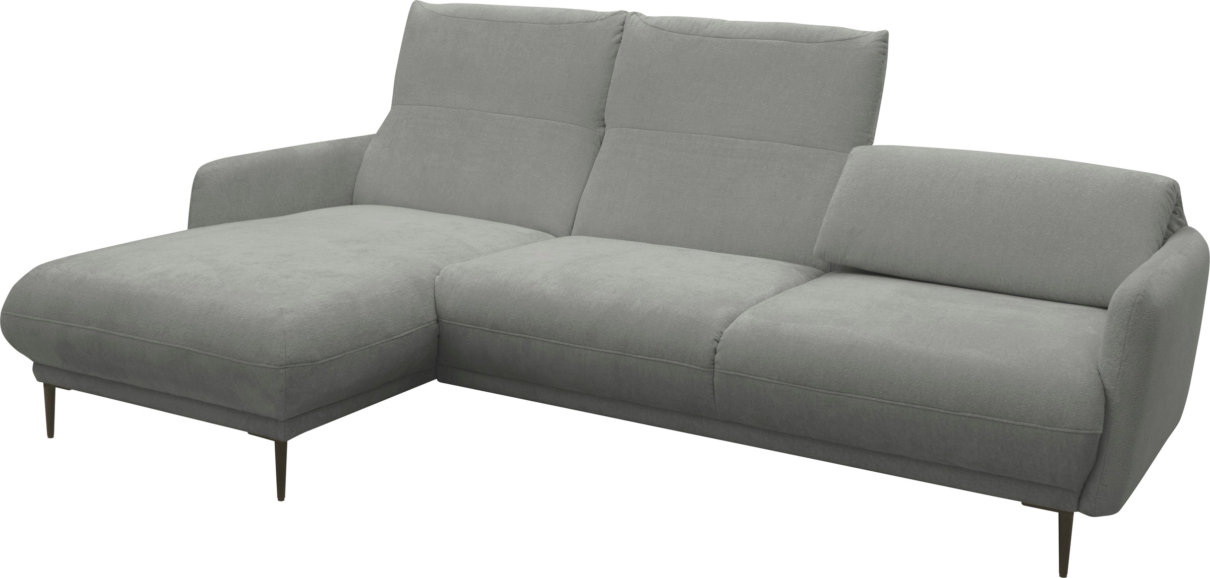 andas Ecksofa »Skovsende Sitzbreite 245 cm, Rückenlehne stufenlos hochklappbar für«, individuellen Sitzkomfort Kopfteilverstellung, L-Form