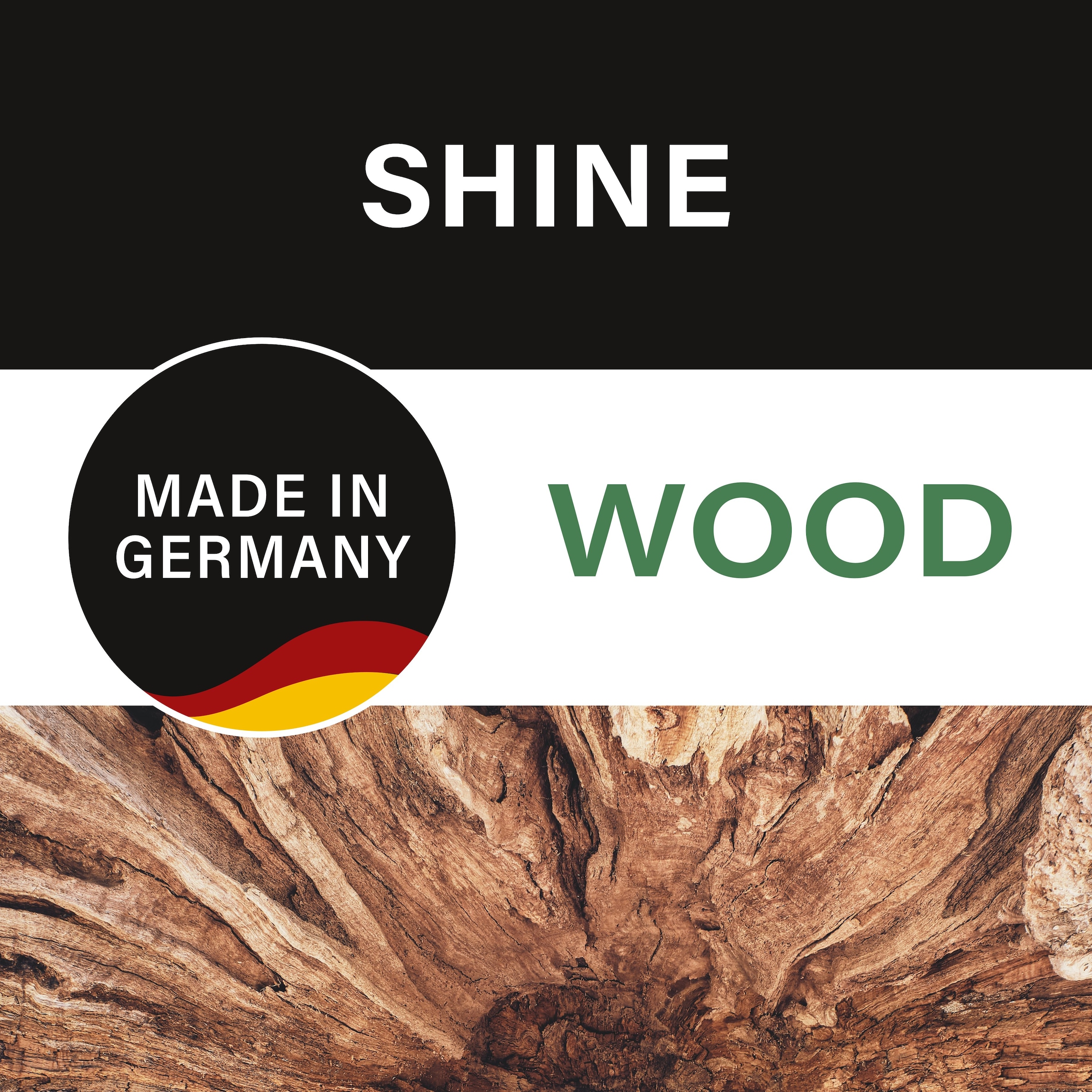 FISCHER & HONSEL Stehlampe »SHINE-WOOD«, 3 flammig-flammig, Made in Germany, langlebige LED
