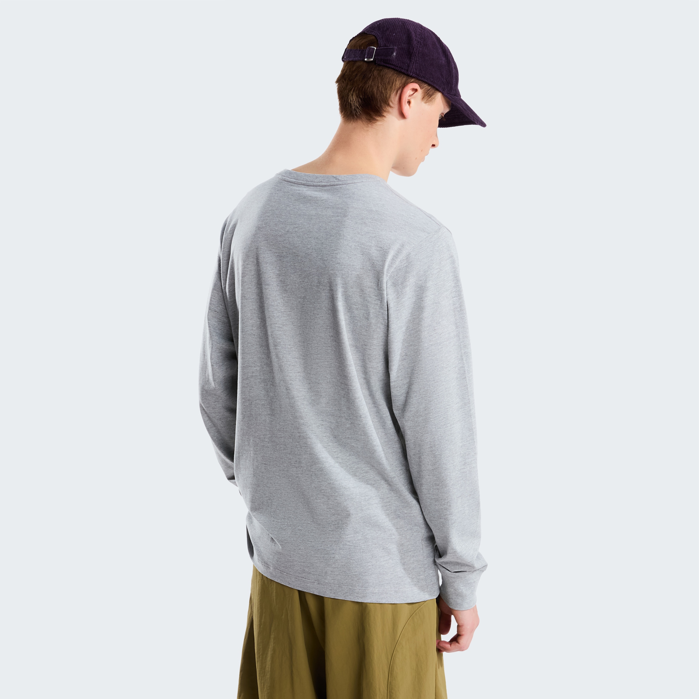 The North Face Langarmshirt »M EVOLUTION SIMPLE DOME REGULAR LONG SLE« mit Rundhalsausschnitt, reguläre Passform, aus Baumwollmischung
