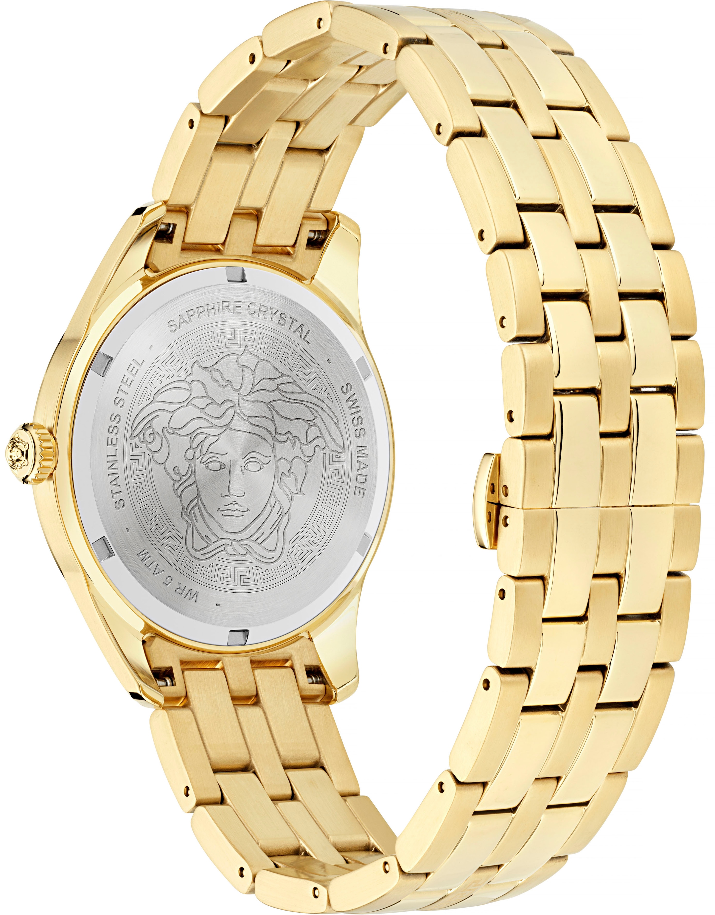 Versace Quarzuhr »GRECA TIME GMT, VE7C00723« ▷ bestellen | BAUR | Schweizer Uhren
