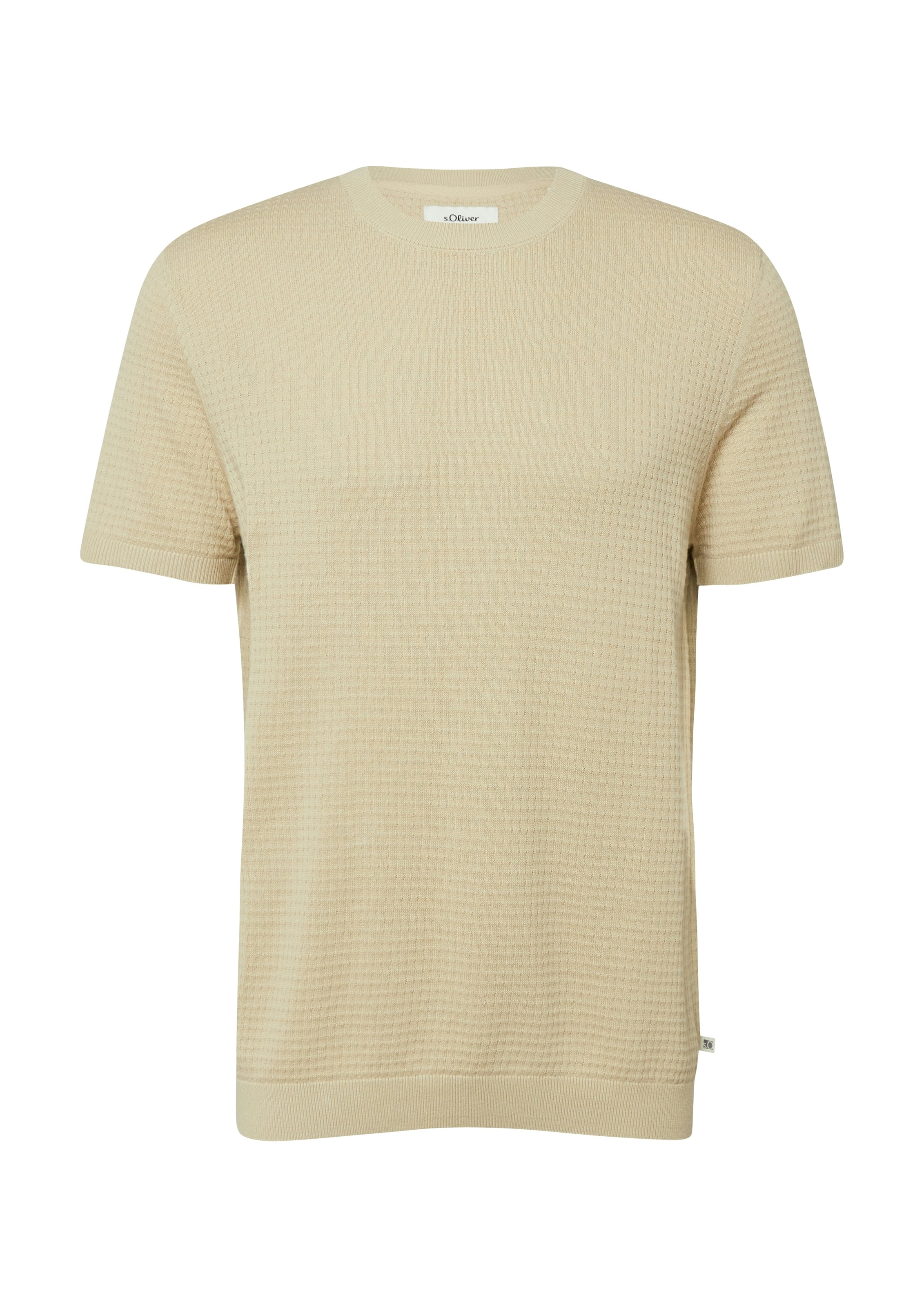 s.Oliver T-Shirt mit Leinen Anteil