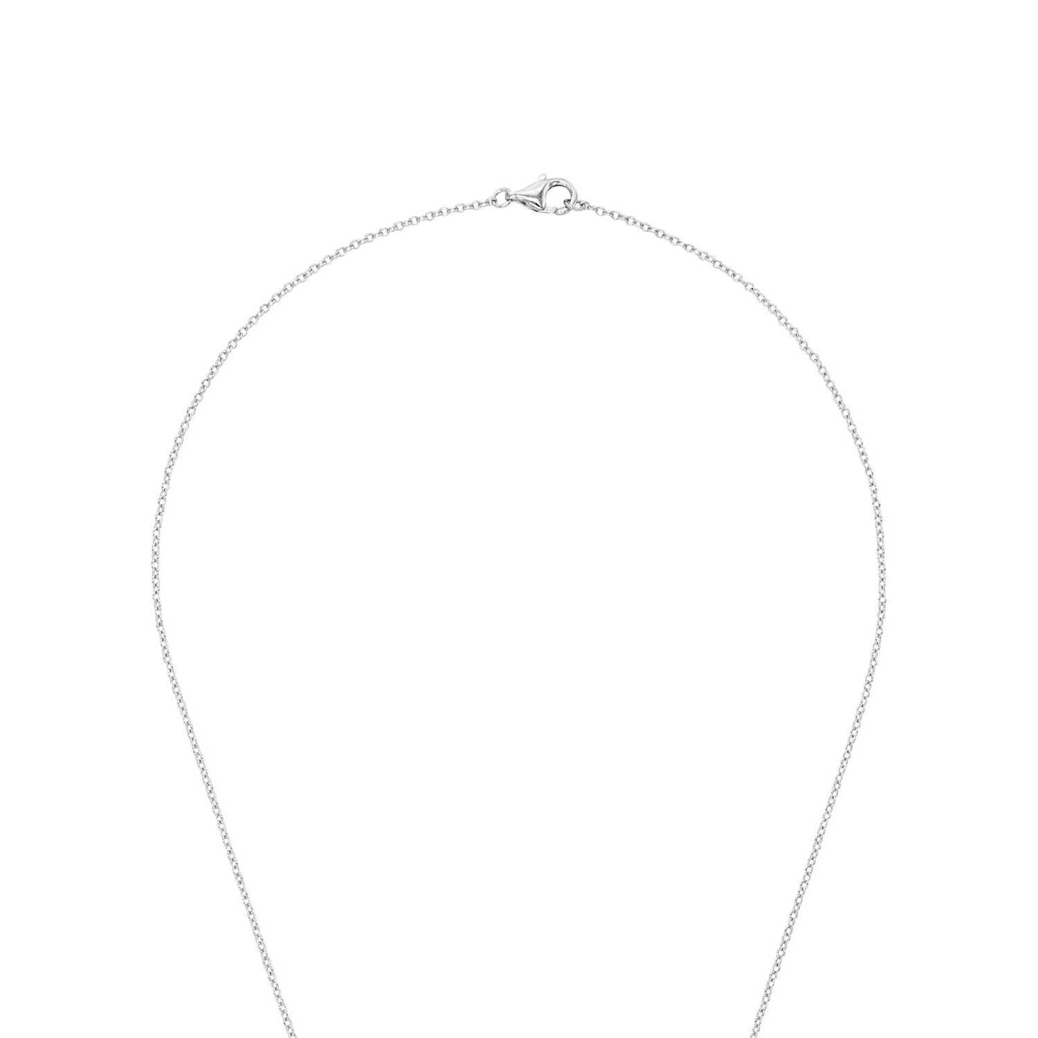 Amor Y-Necklace Heart Silver White 45cm 2