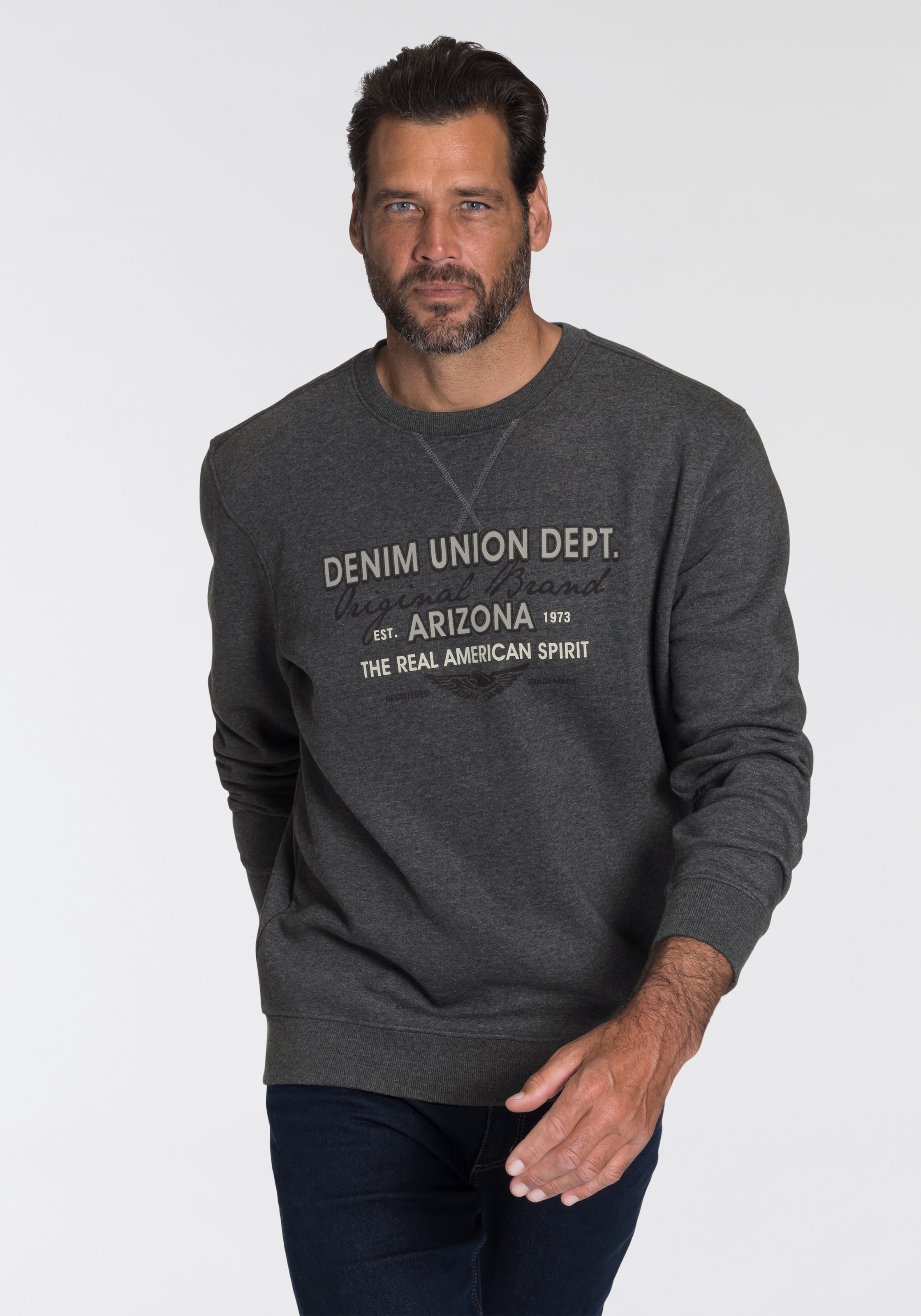 Arizona Sweatshirt, mit modischem Print