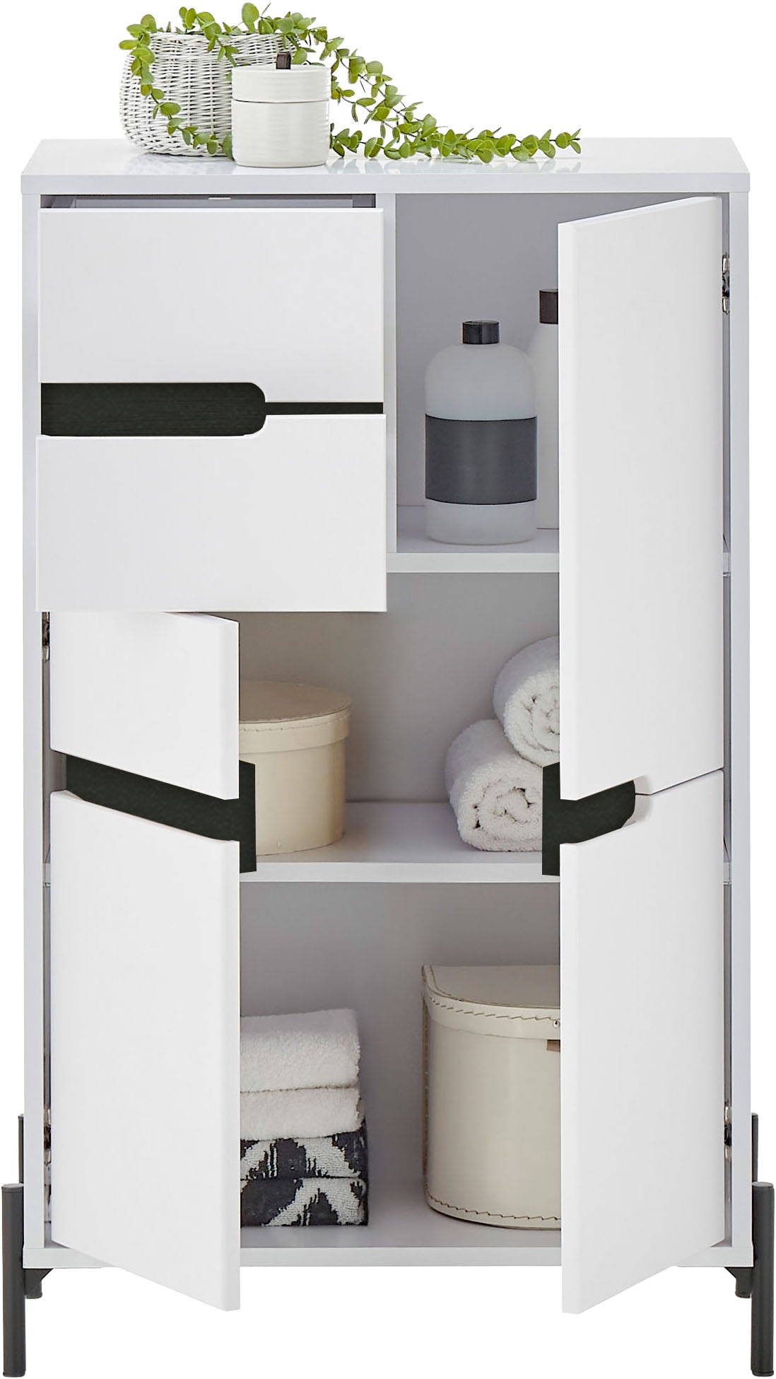 BASIC by Balculina Midischrank »Avanto B/H/T 60x100x35 cm« 1 Stk. tlg. Breite 60cm, Softclose für Türen, FSC-Mix 70%