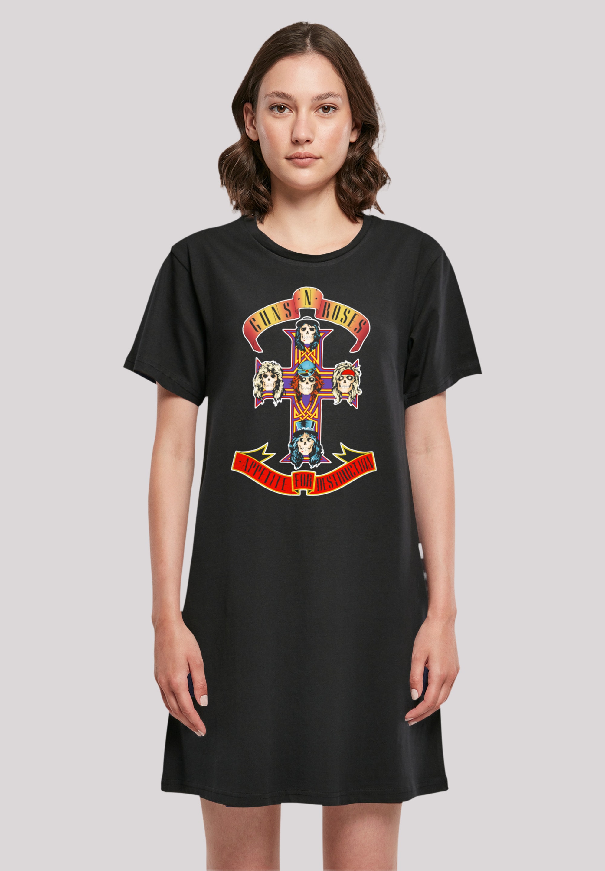 F4NT4STIC Shirtkleid "Guns n Roses Appetite For Destruction" Ohne Taschen P günstig online kaufen