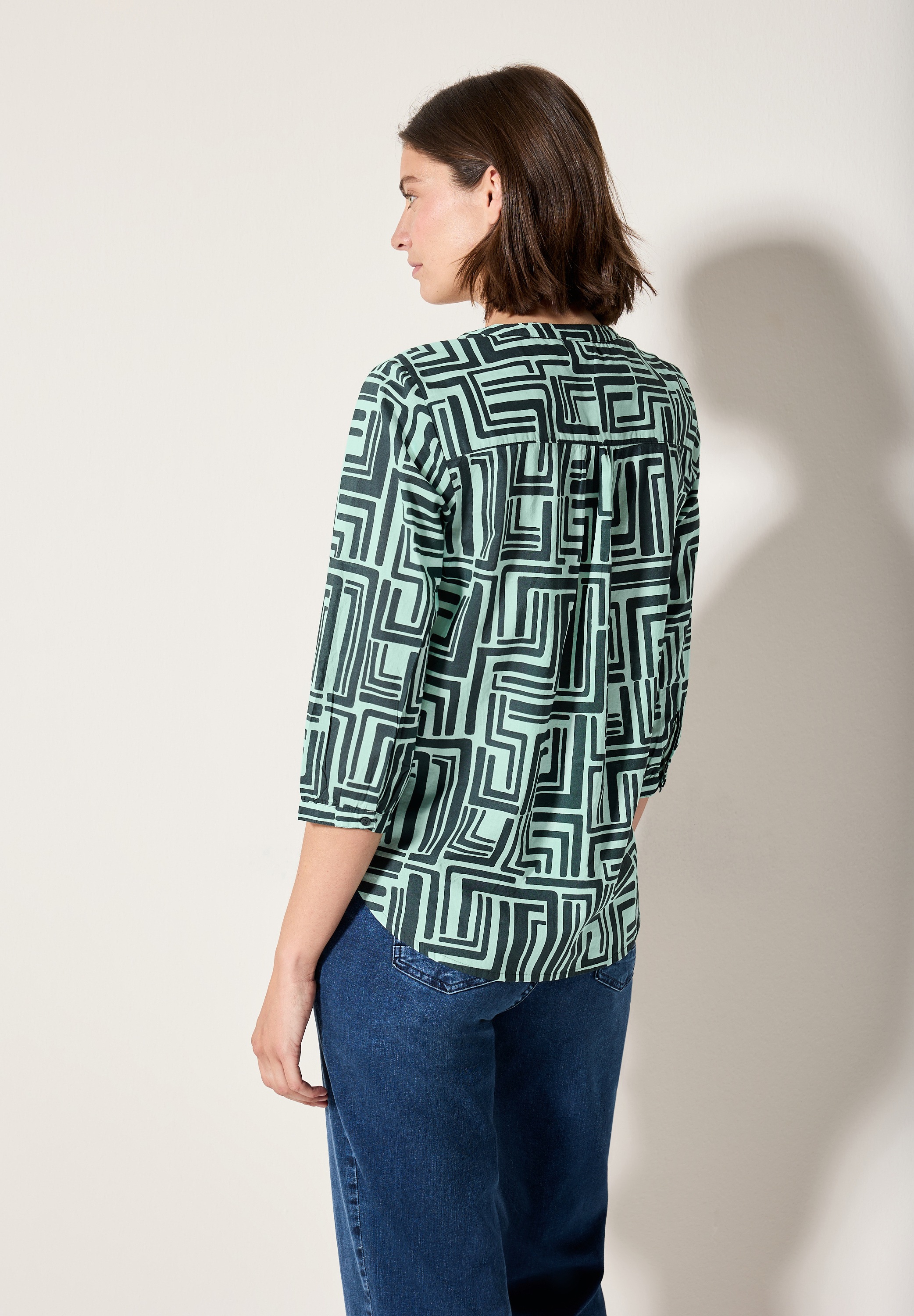 Cecil Klassische Bluse, mit 3/4 Ärmeln