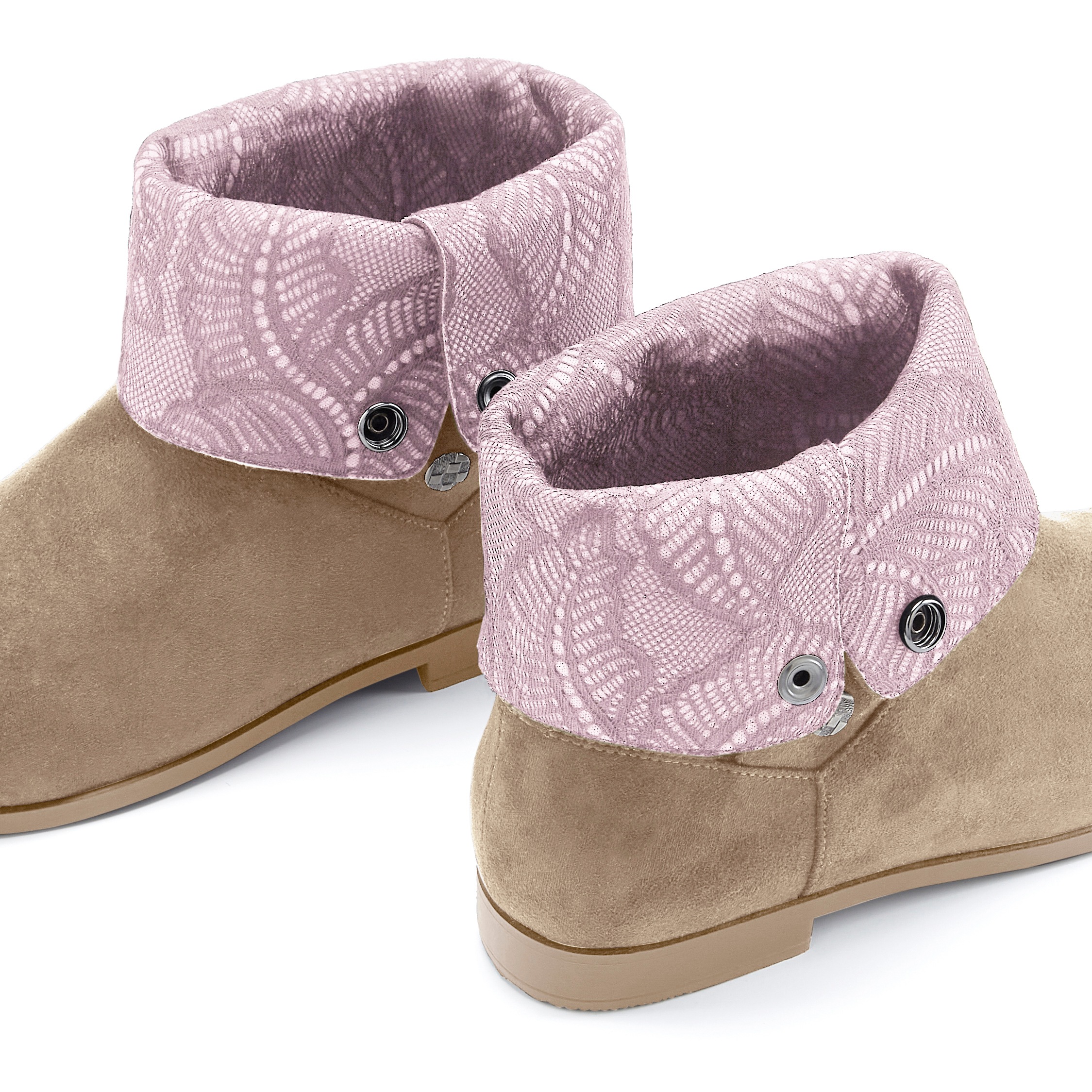 LASCANA Stiefelette  mit Knöpfen zum individuellen Verstellen VEGAN