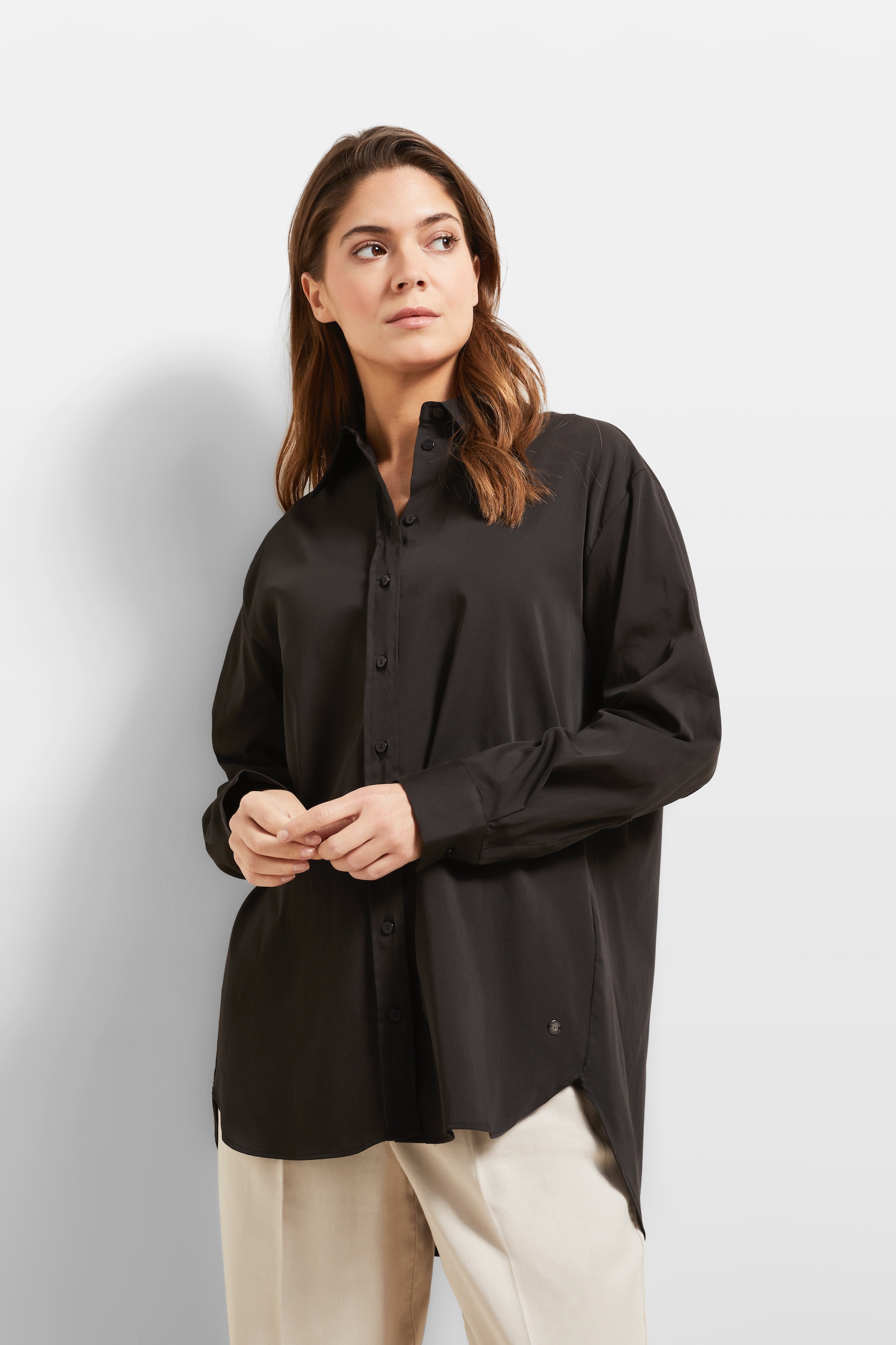 bugatti Langarmbluse "Flexcity-Stretch" Basic Essential günstig online kaufen