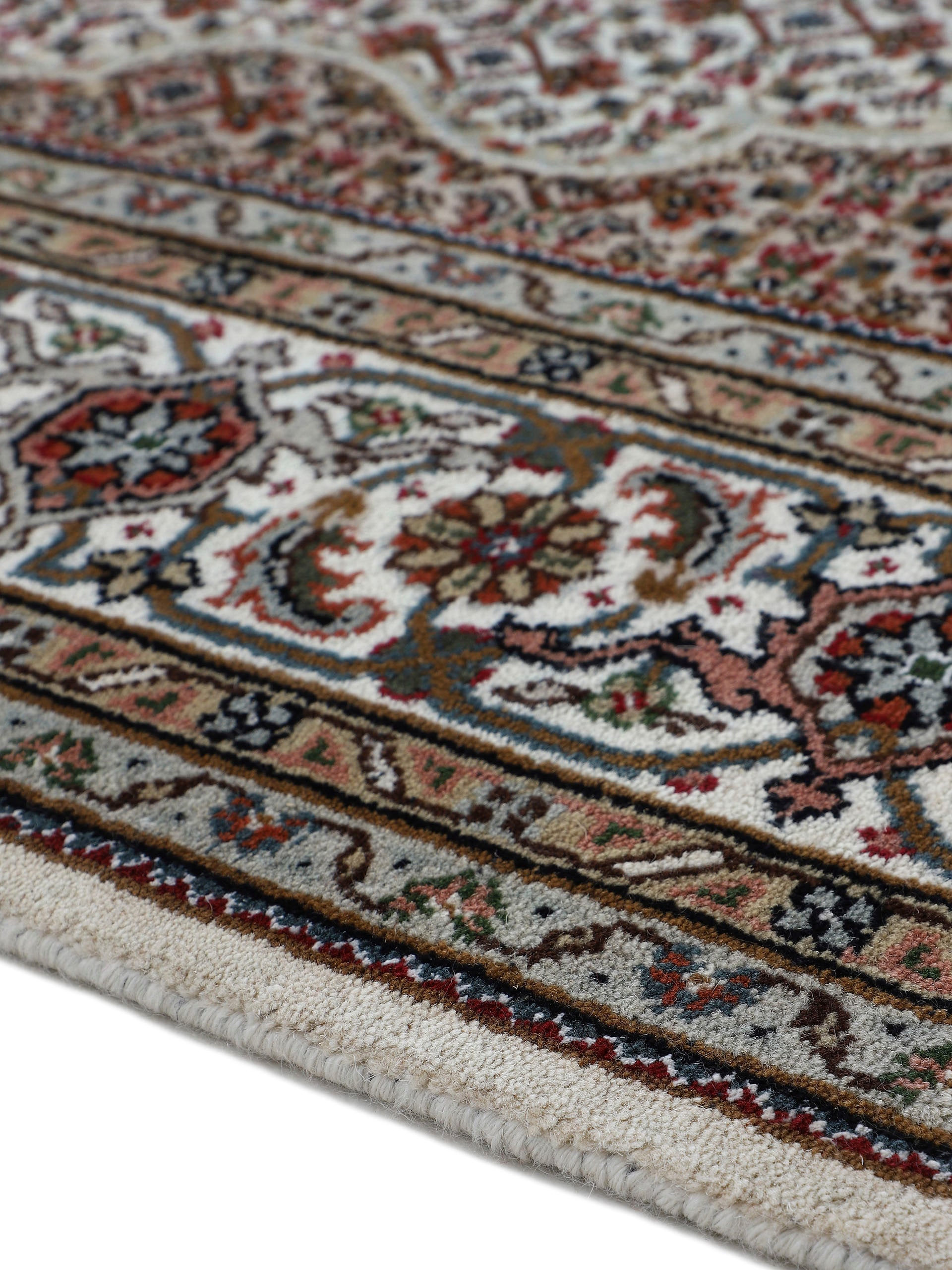 Woven Arts Läufer »Orientteppich Tabriz Mahi«, rechteckig, 15 mm Höhe, handgeknüpft, Wohnzimmer, reine Wolle für ein warmes Raumklima