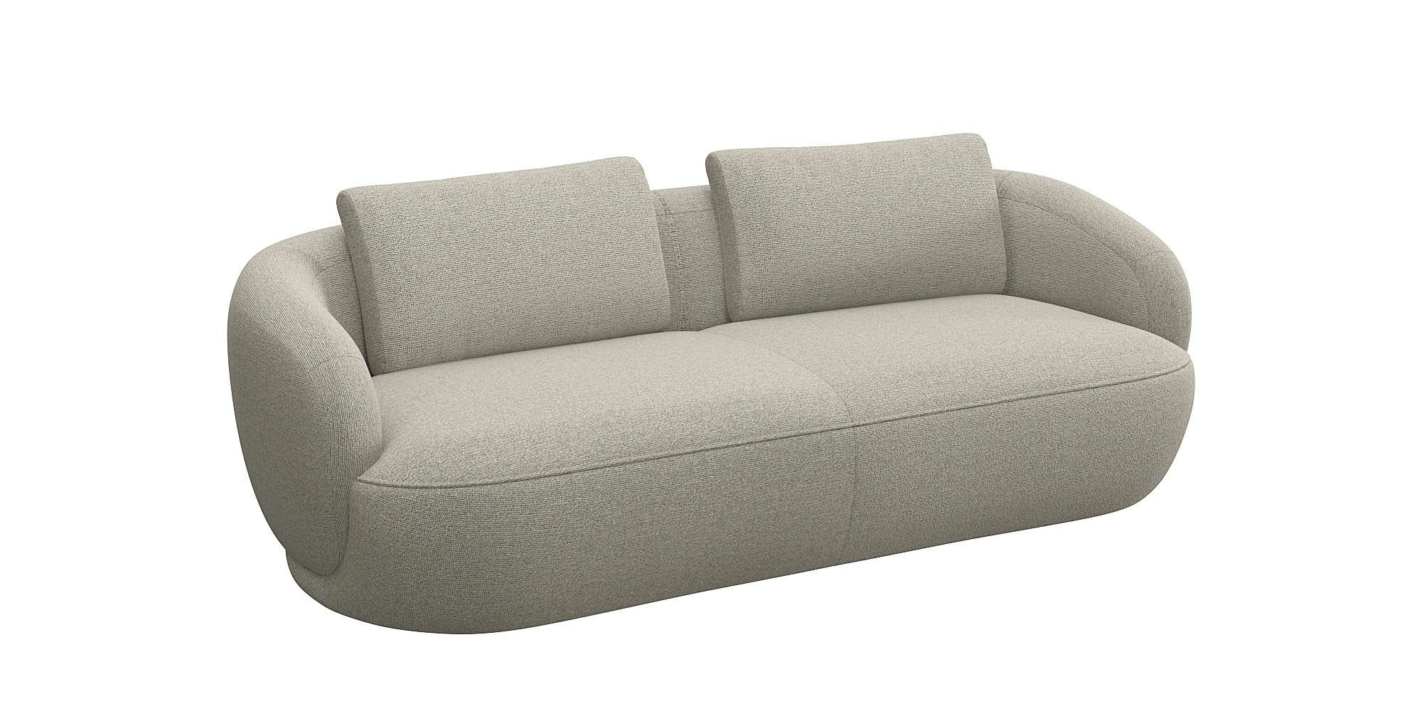 FLEXLUX 3-Sitzer »Torino, rund und bequem, Couch, Dreisitzer, OTTOs Choice«, Modernes, organisches Sofa-Design, Kaltschaum, Wellenunterfederung