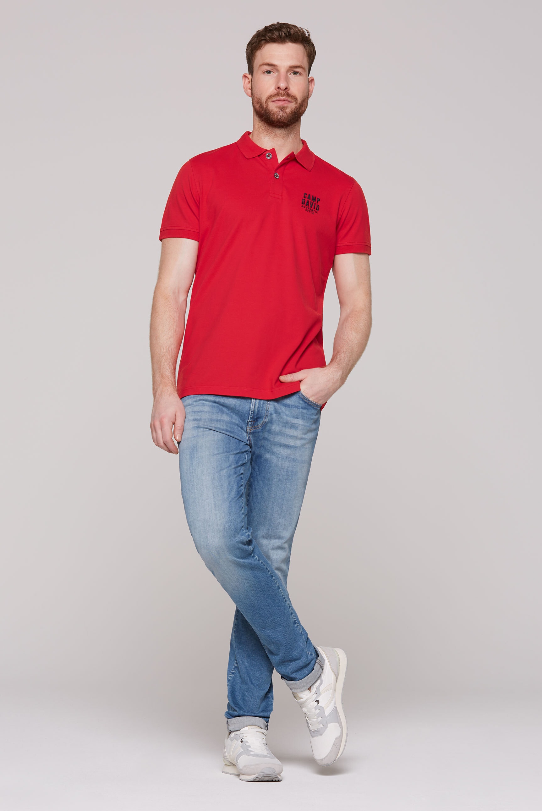 CAMP DAVID Poloshirt, mit Elasthan-Anteil