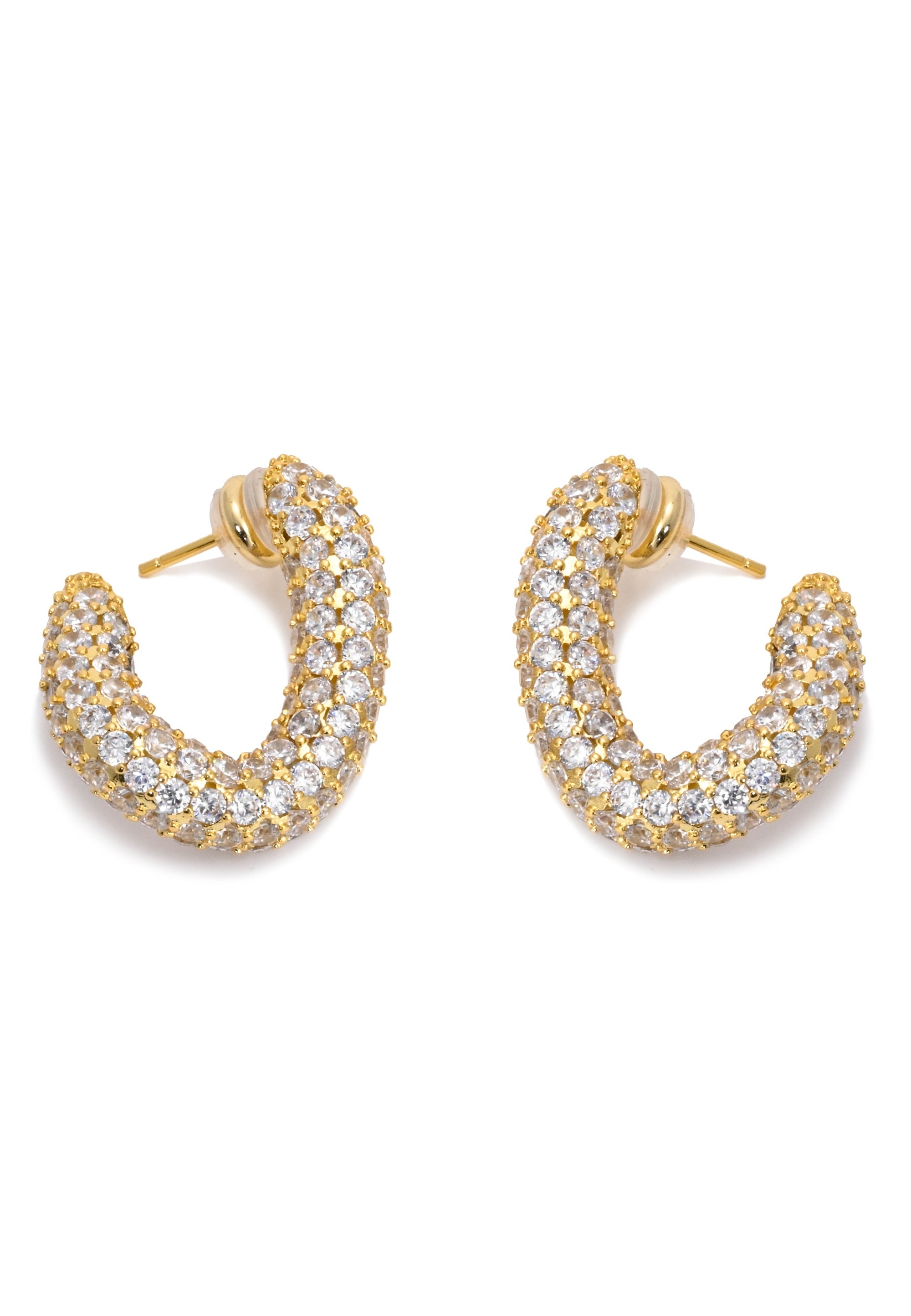 FILIPPA FIRENZE Paar Ohrstecker »Sparkling GIGI«, mit Vergoldung