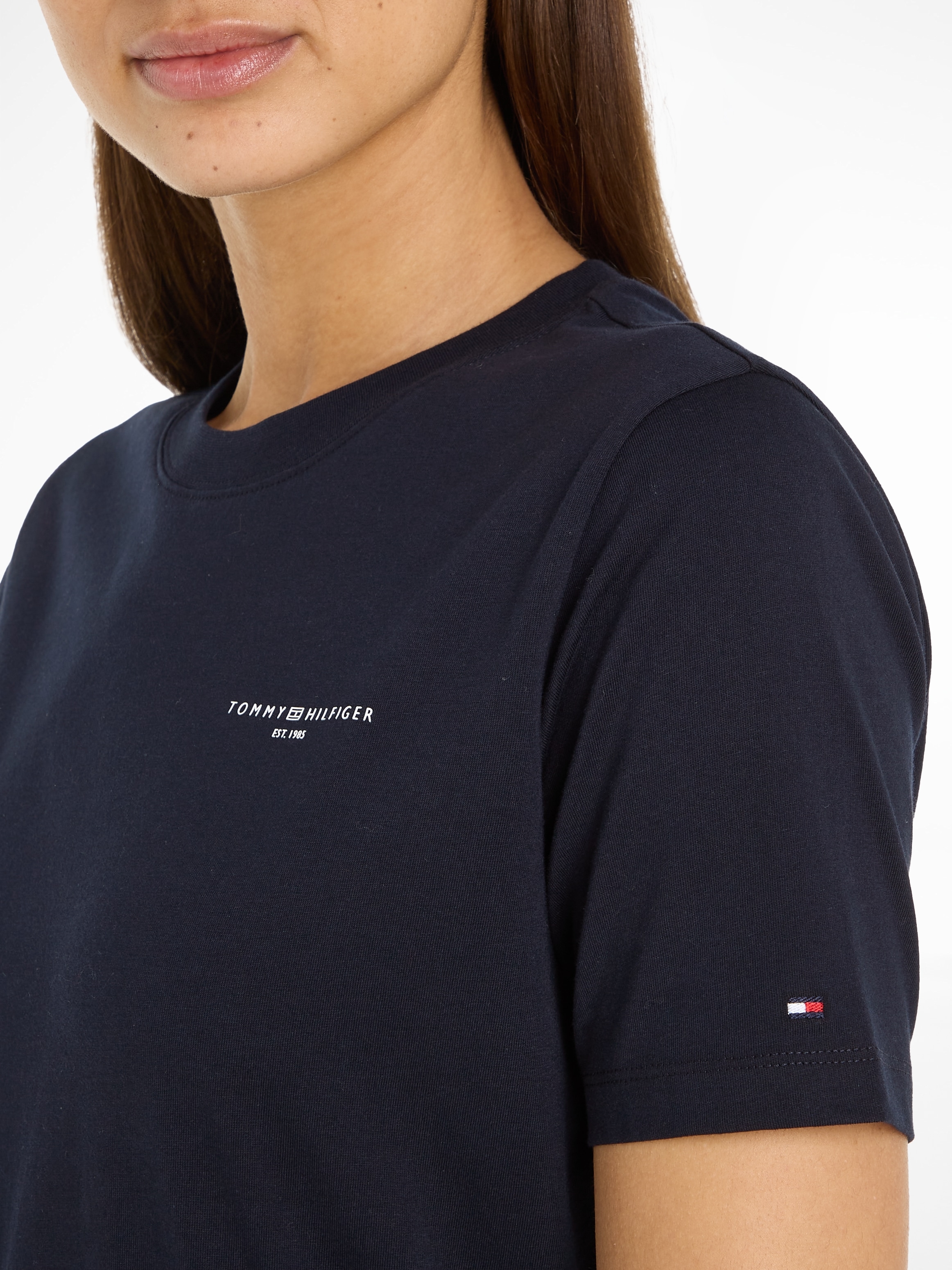 Tommy Hilfiger Shirtkleid »1985 REG MINI CORP TEE DRSS SS«, mit Tommy Hilfiger Schriftzug