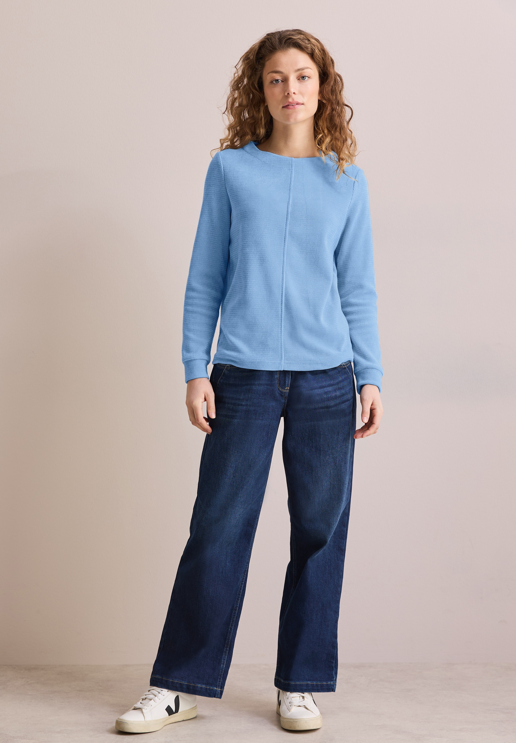 Cecil Langarmshirt, mit Stehkragen