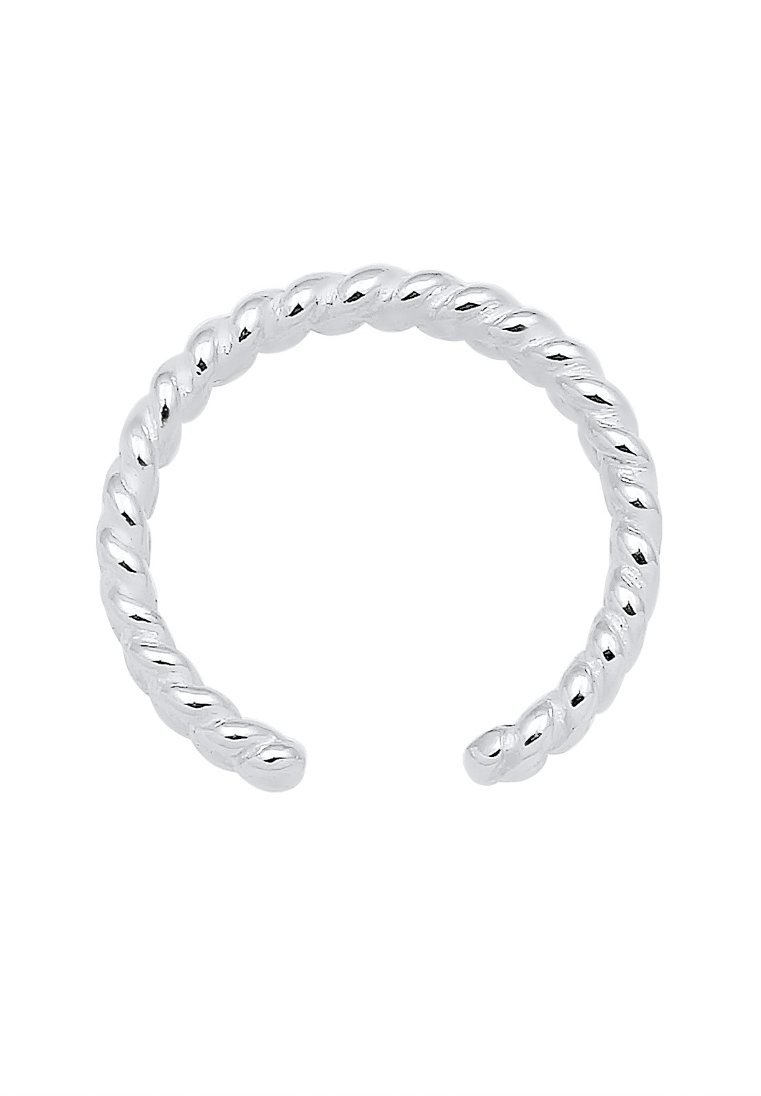 Elli Schmuckset »Ring Zehenring Geflochten Geo Sommer Strand 925 Silber« ()