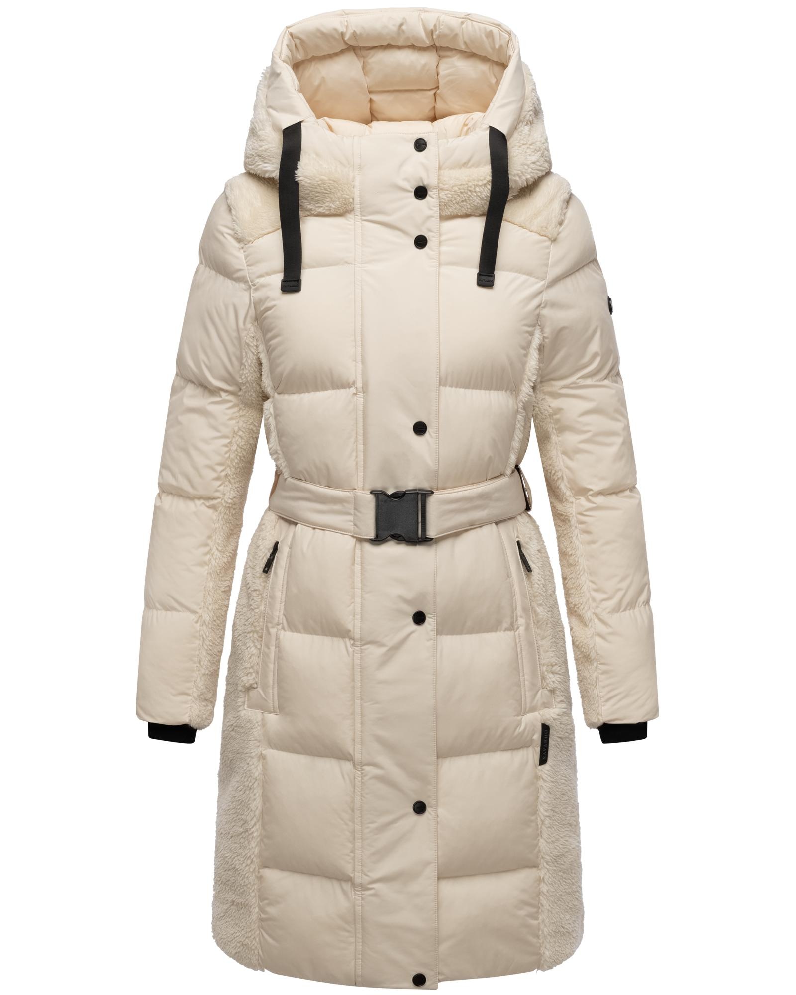 Navahoo Wintermantel "Funkelteddy 14", warmer Mantel mit Teddyplüsch-Akzent günstig online kaufen