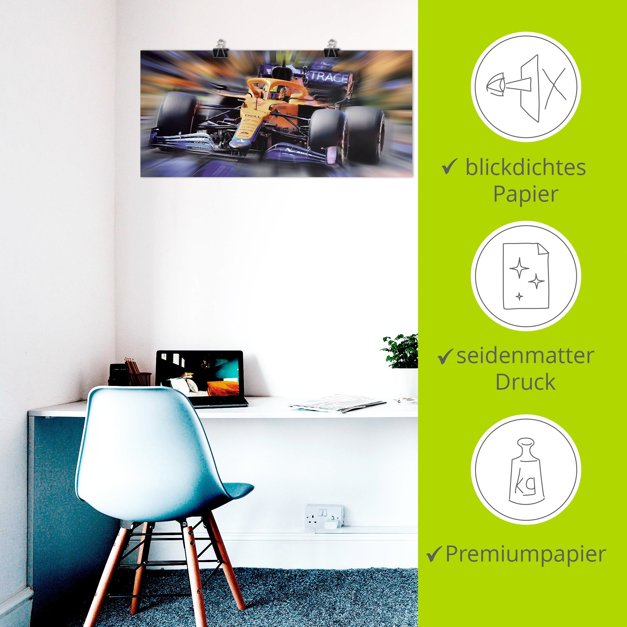 Artland Wandbild »Papaya zählt !« Funsport 1 Stk. tlg. als Alubild, Leinwandbild, Poster, Wandaufkleber in verschied. Größen