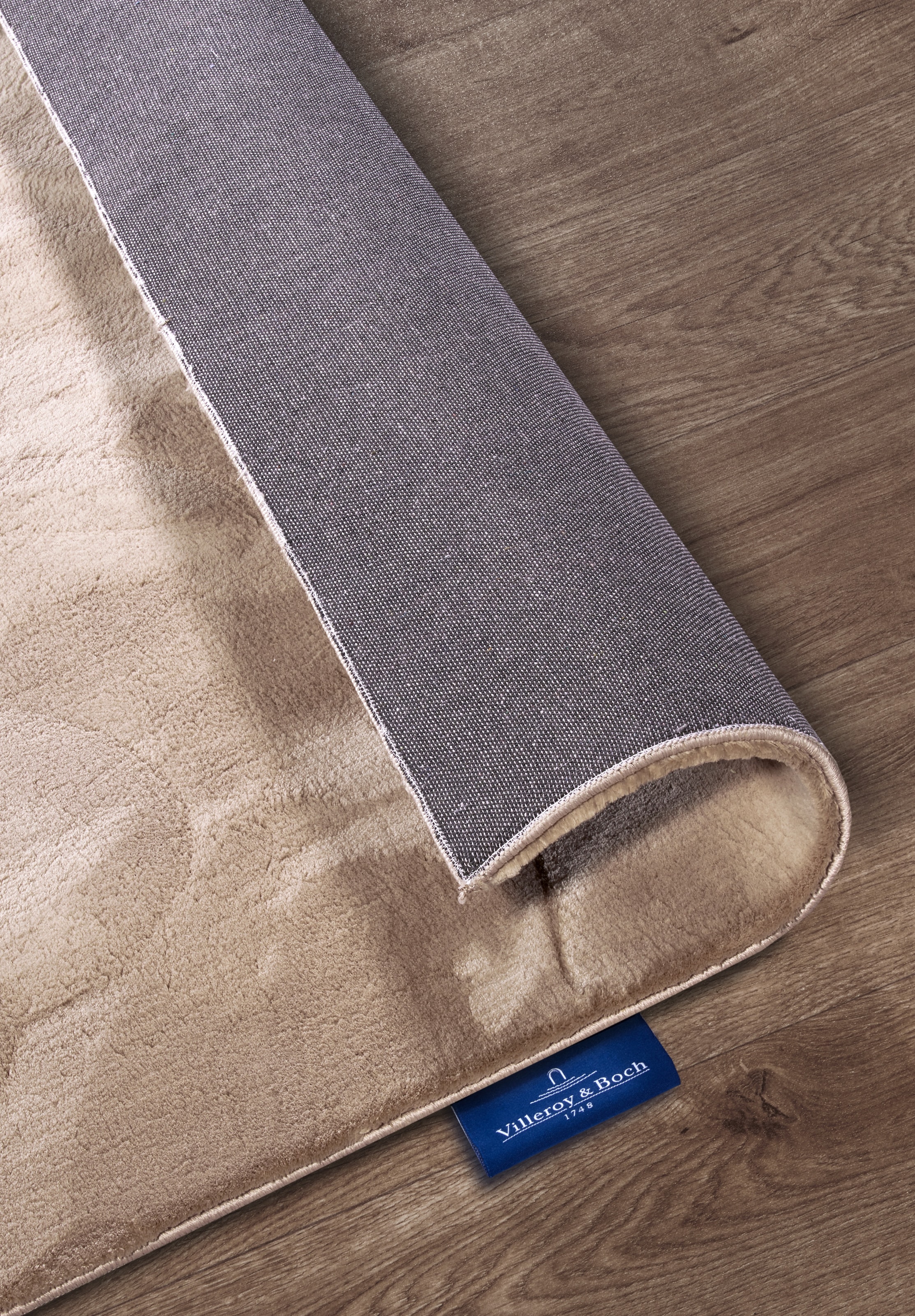 Villeroy & Boch Teppich »Leon«, rechteckig, 15 mm Höhe, Langflor, Shaggy, uni, flauschig weich, glänzend, Kaninchenfell Haptik