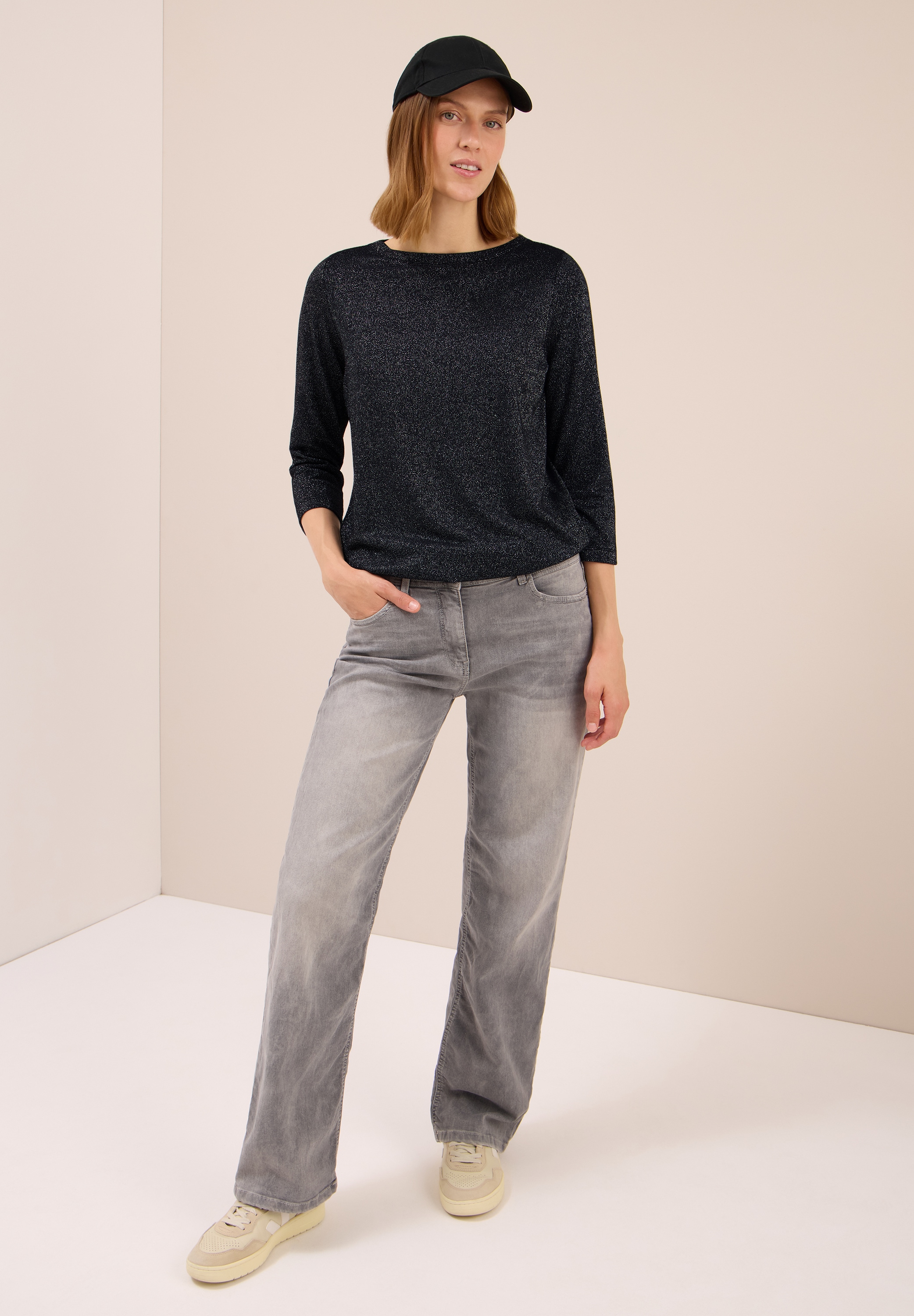 Cecil T-Shirt, mit Glitzer-Details