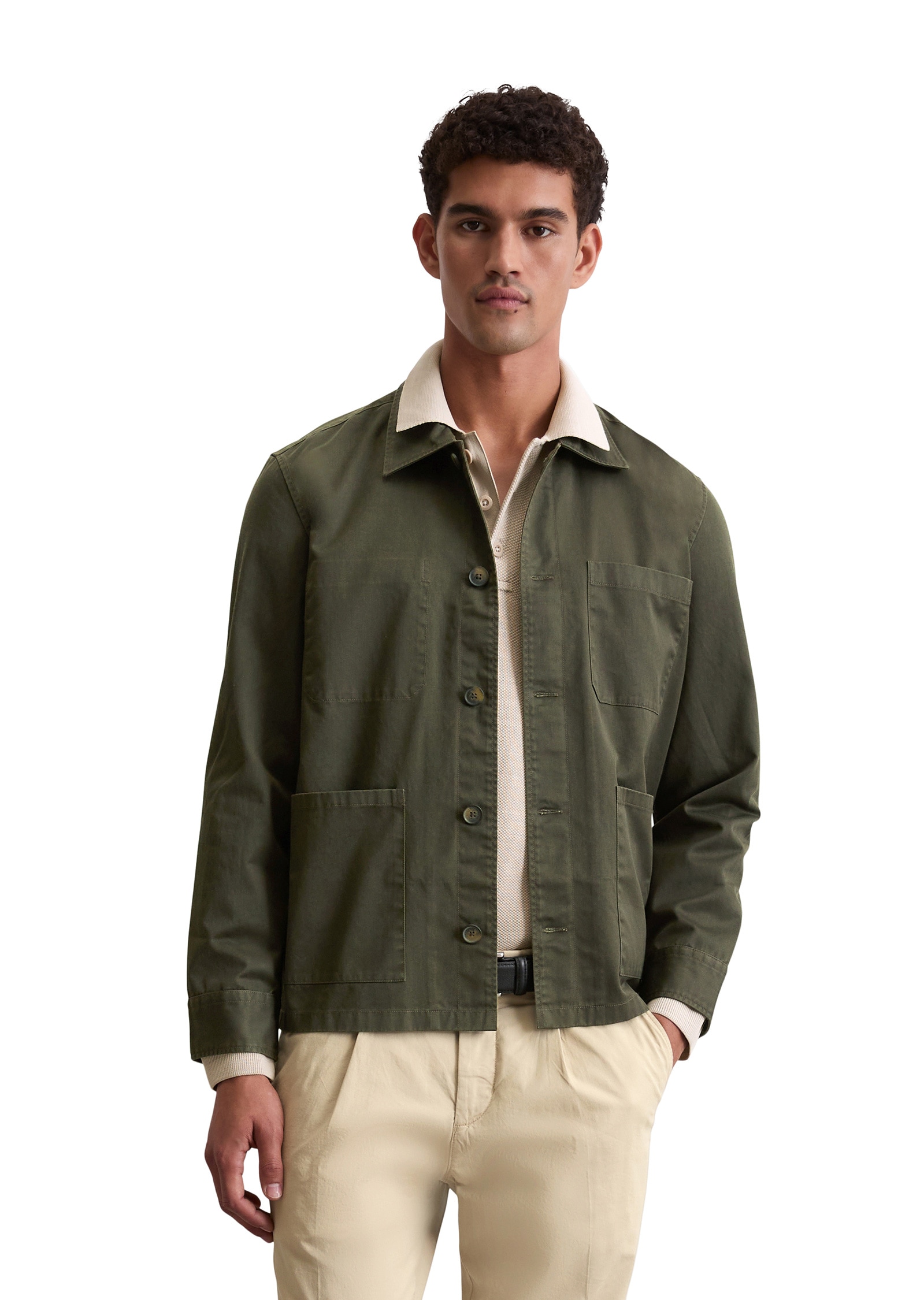 Marc OPolo Kurzjacke "aus hochwertigem Coated-Twill", ohne Kapuze günstig online kaufen