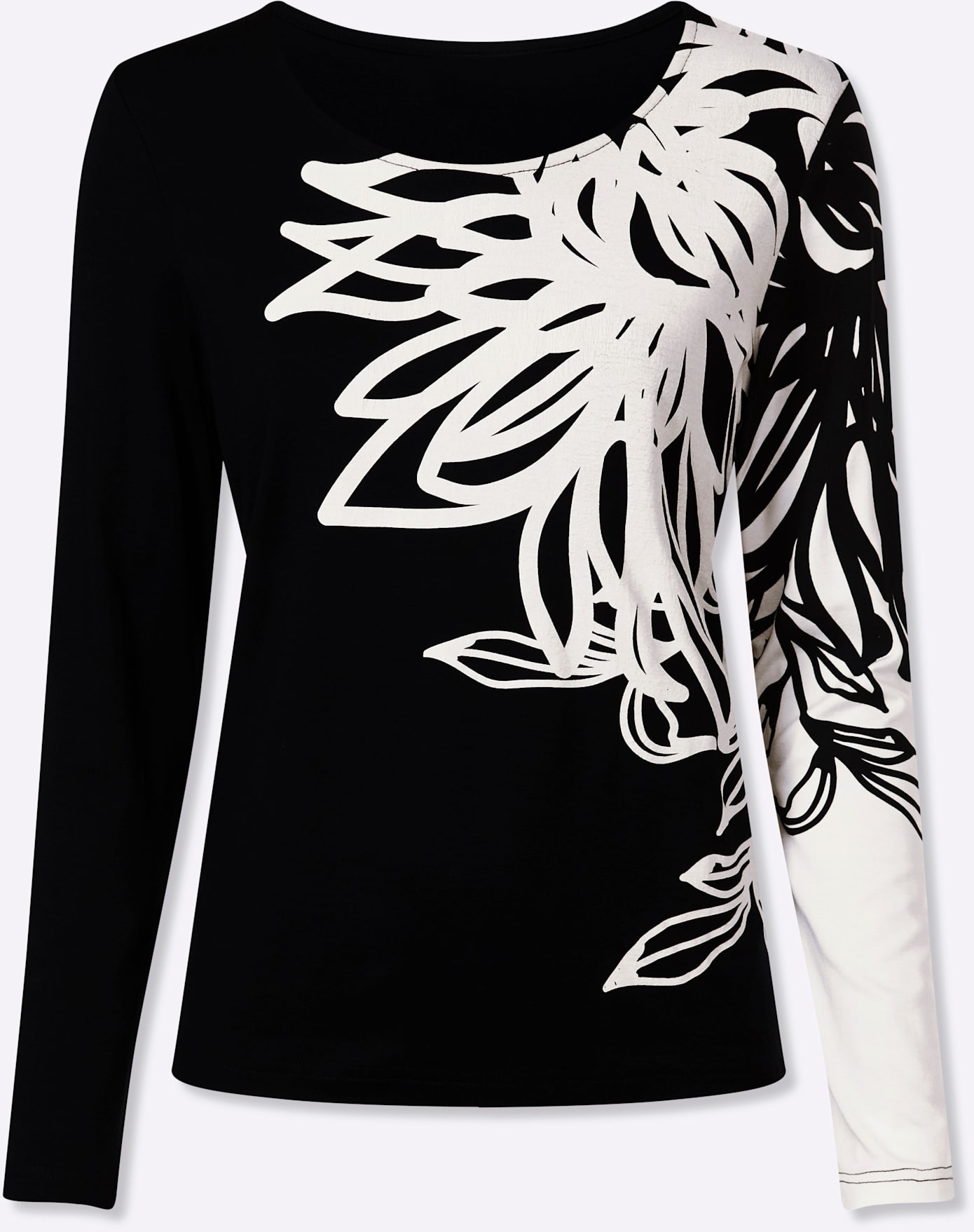 heine Langarmshirt »Druck-Shirt« 1 tlg.