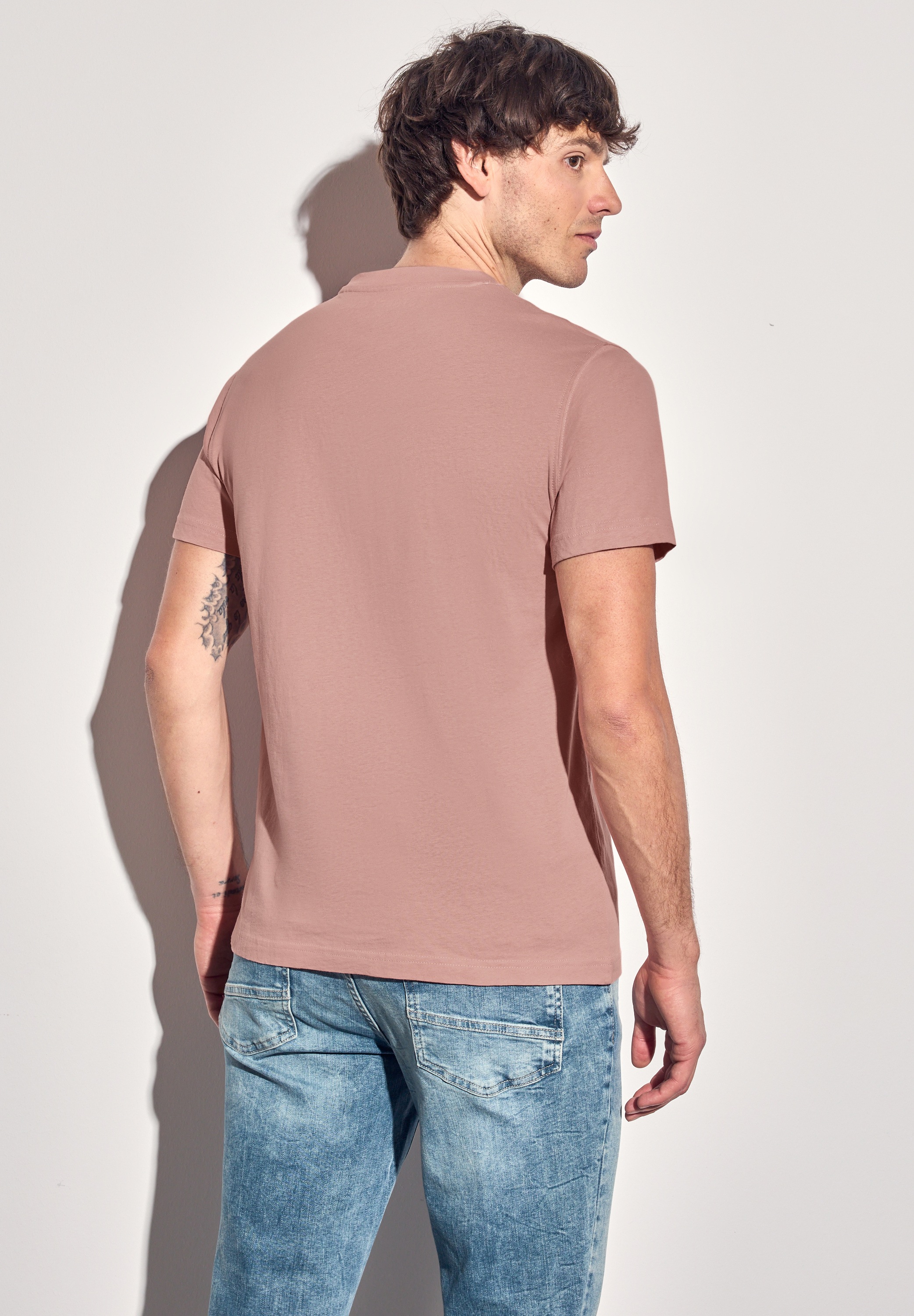 STREET ONE MEN T-Shirt, mit Rundhalsausschnitt