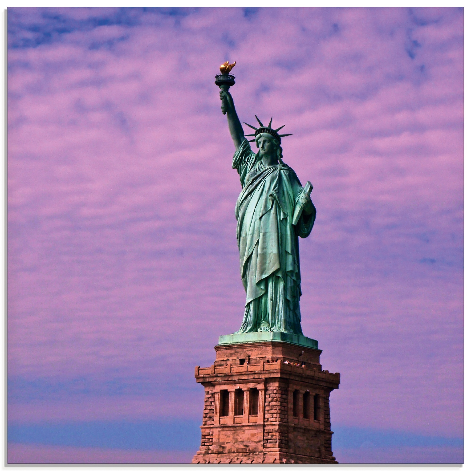 Artland Glasbild »Freiheitsstatue«, Amerika, (1 bestellen verschiedenen St.), | Größen in BAUR