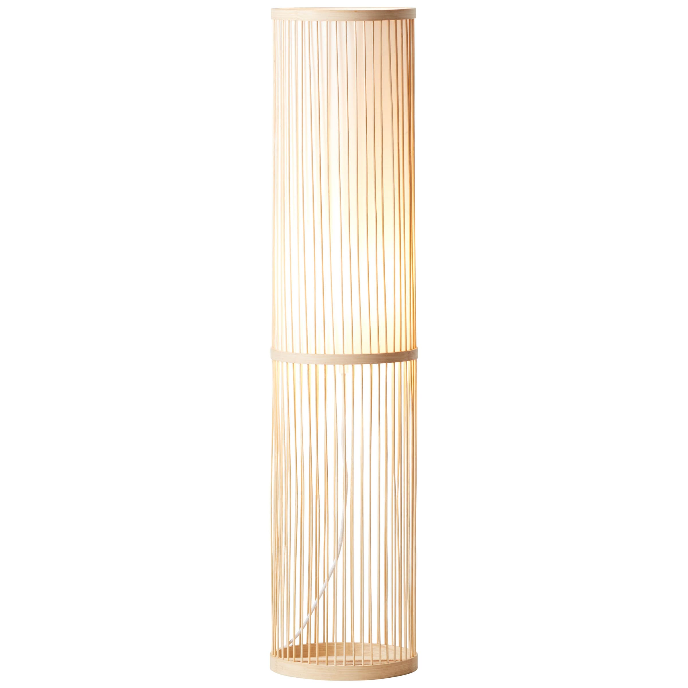 Brilliant Stehlampe »Nori«, 1 flammig, Leuchtmittel E27 | ohne Leuchtmittel, Stehlampe 1flg natur/weiß