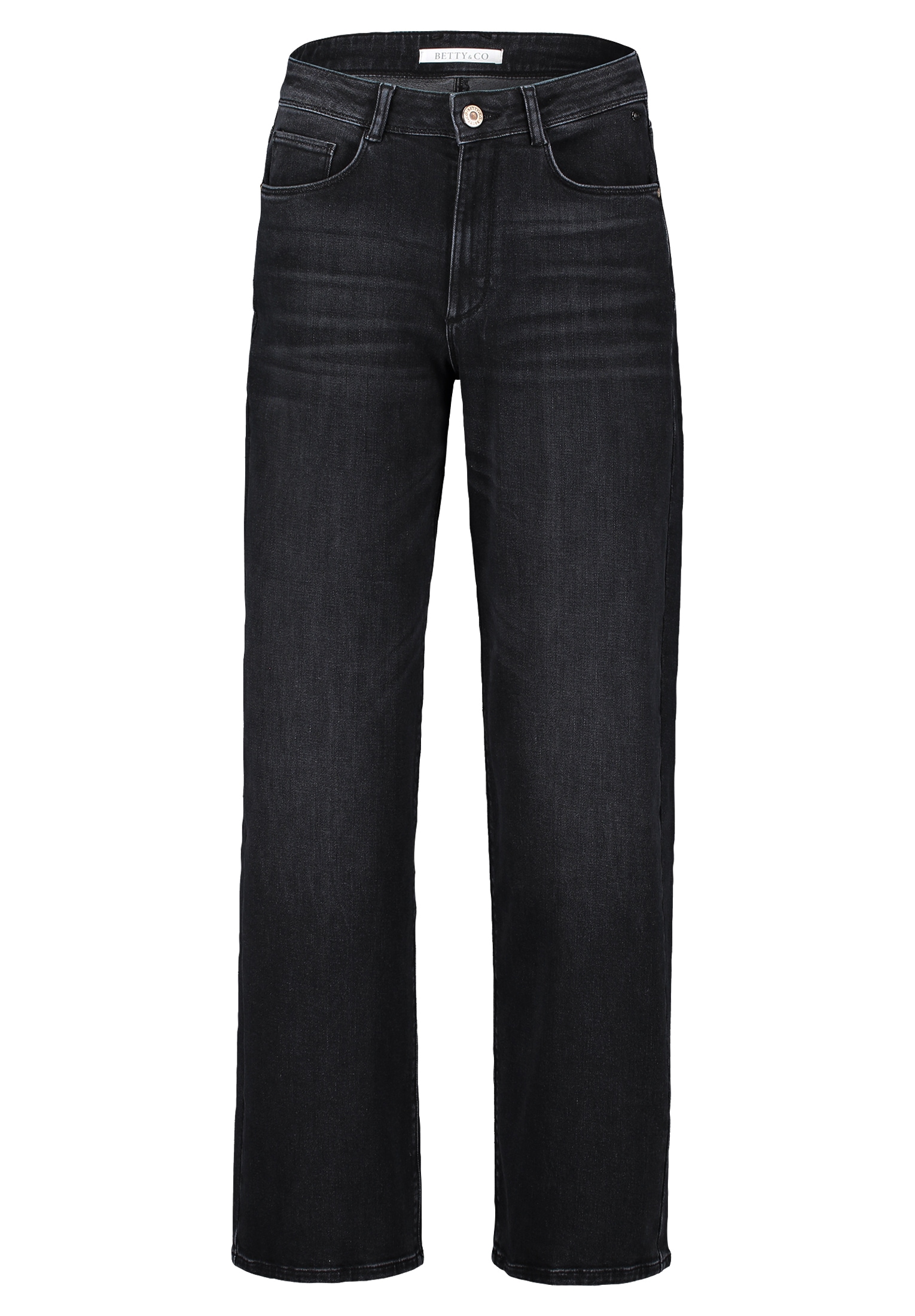 Betty&Co High-waist-Jeans »Betty & Co Damen High Waisted-Jeans mit weitem Bein«