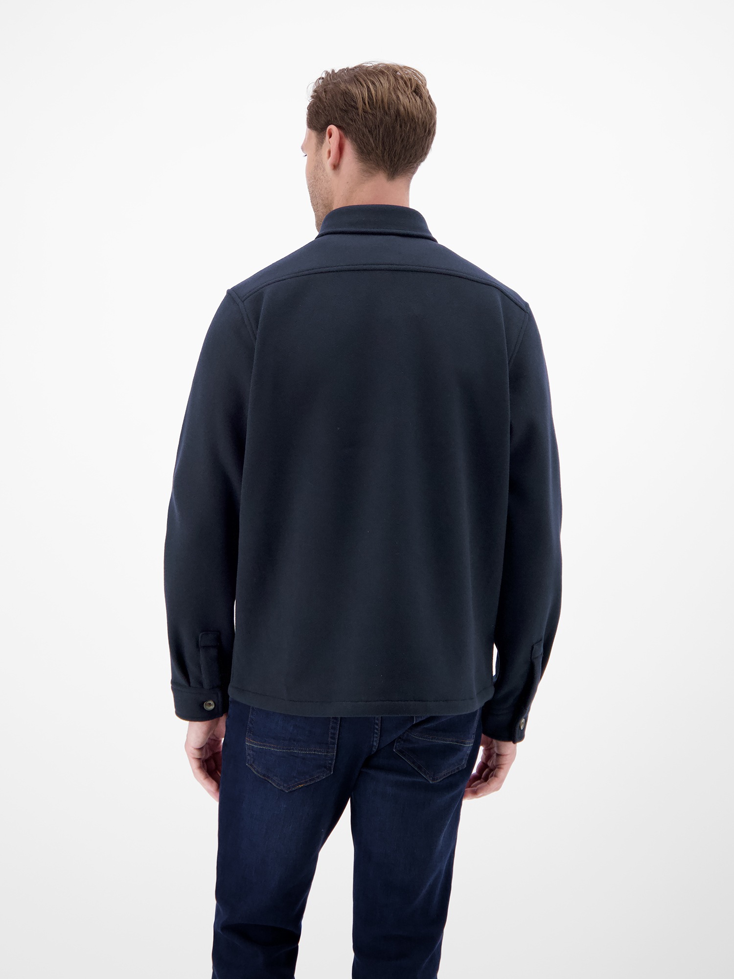 LERROS Langarmhemd "LERROS Urban-Style Hemdjacke in Wolloptik" günstig online kaufen