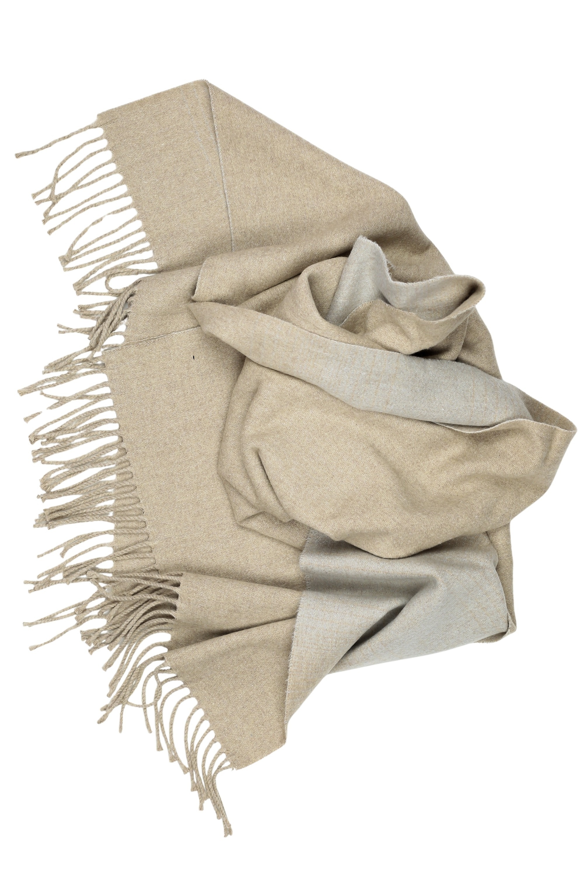 Thumbnail - COLLEZIONE ALESSANDRO Wollschal "Greige" 1 Stk. tlg. in modischem beige-grau, Made in Italy