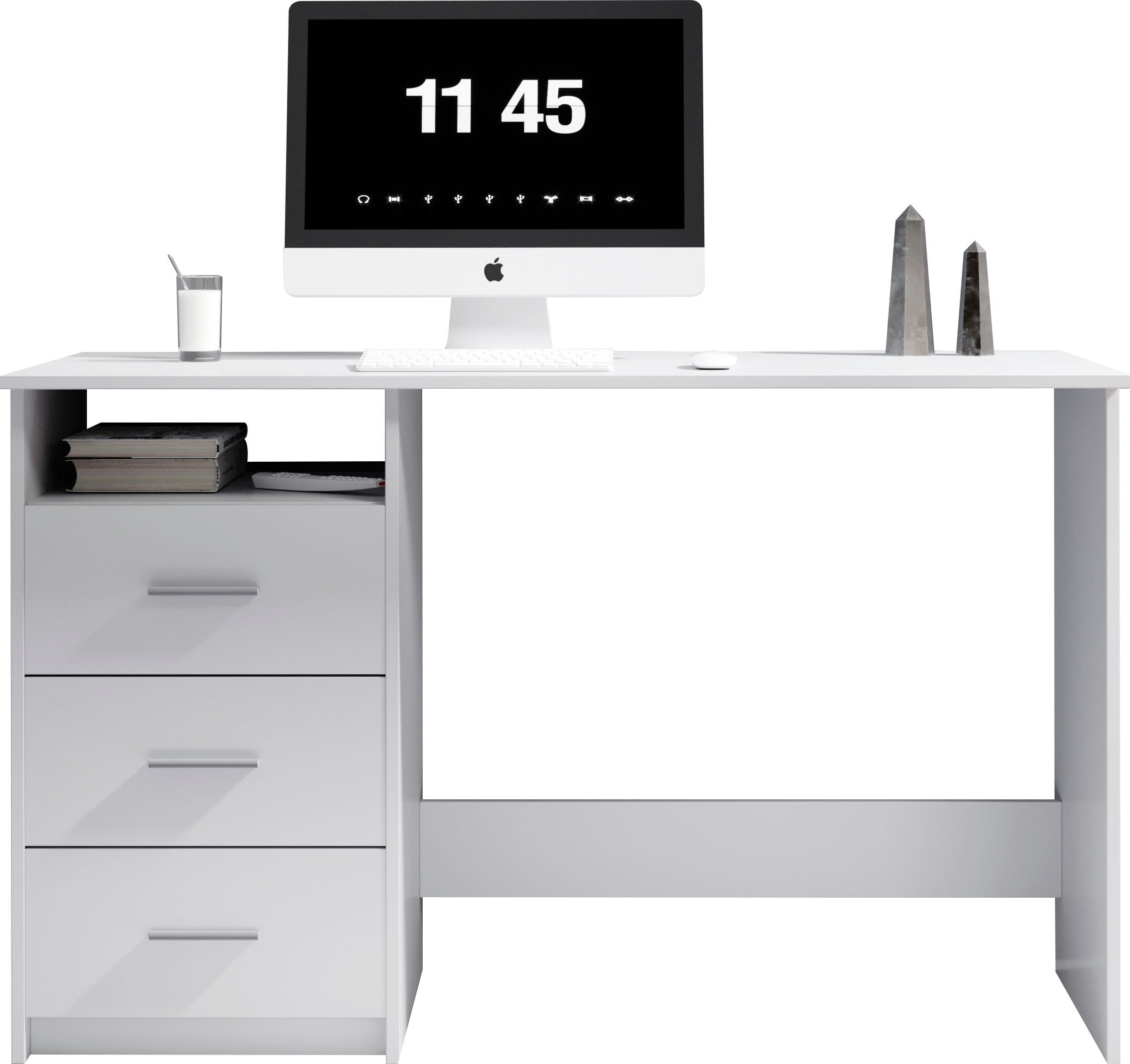 Schreibtisch »Adria, Computertisch,«, Schubkästen rechts oder links montierbar, Breite...