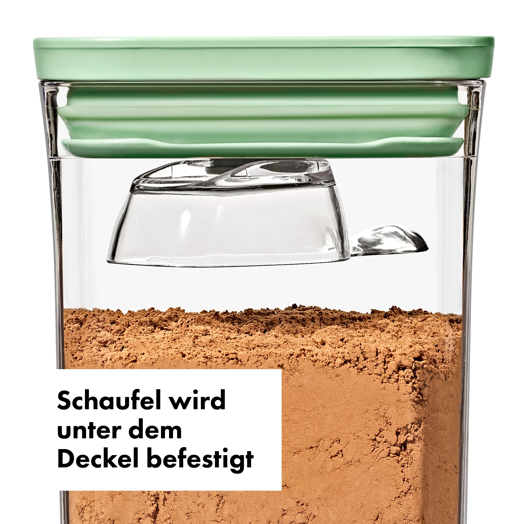 OXO Good Grips Aufbewahrungssystem »3-Piece POP Container Set with Mini Scoops - Limited Edition Pistachio« Set, 5 tlg. tlg. Langlebig, spülmaschinenfest und vielseitig einsetzbar