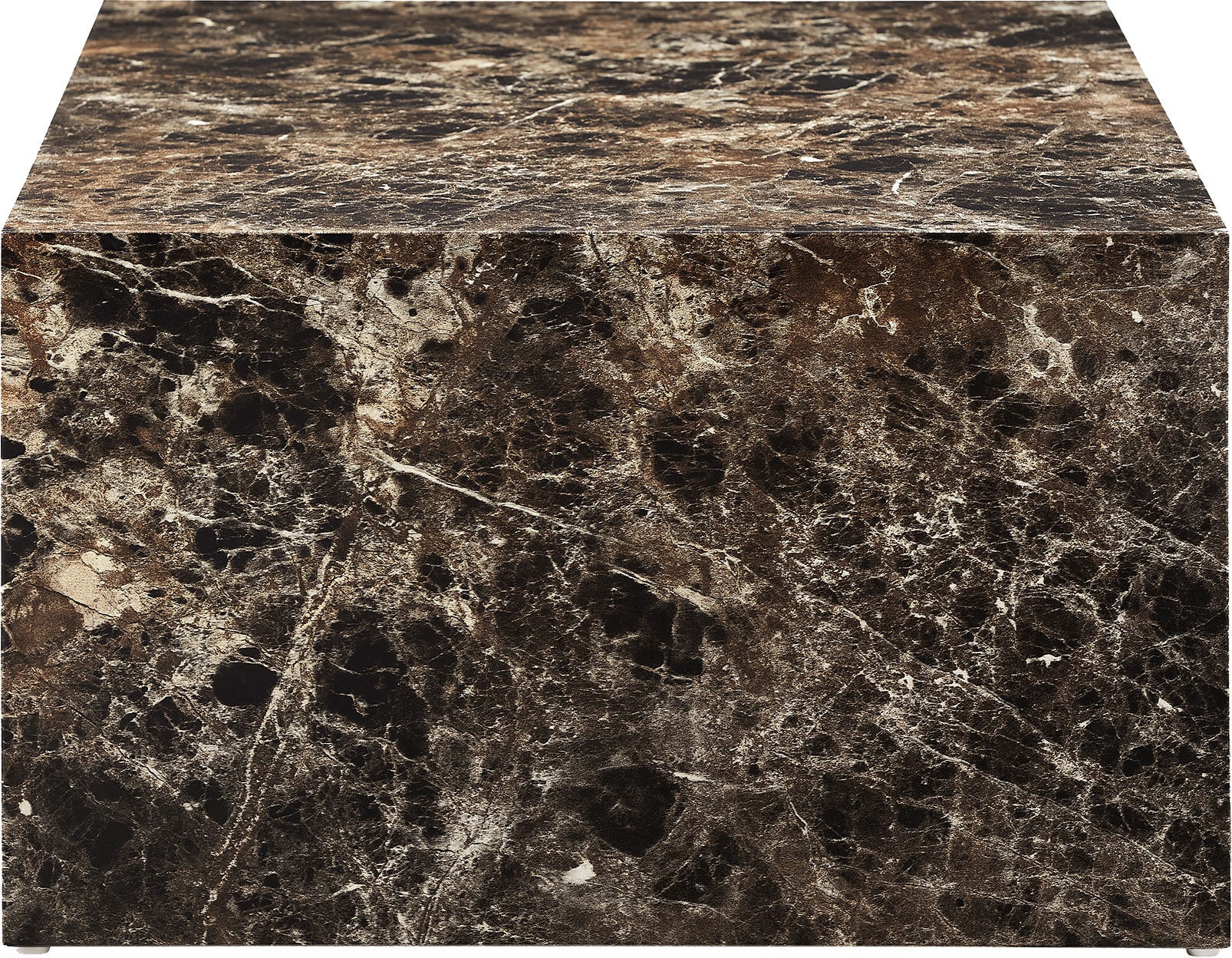 SalesFever Couchtisch »Almeria Beistelltisch B/T 90/60 cm«, rechteckig 90x60 cm, in Marmoroptik foliert