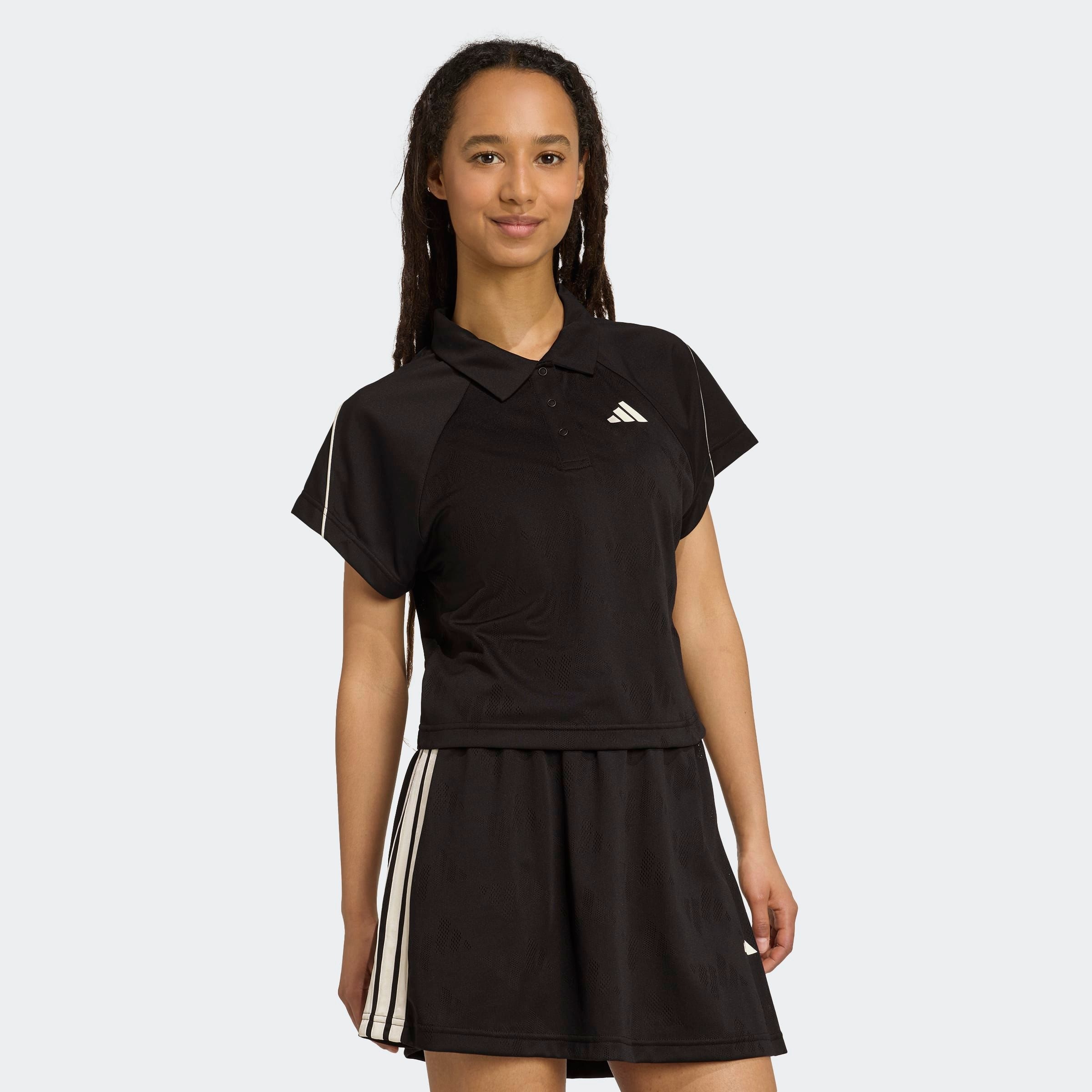 adidas Sportswear T-Shirt "STADIUM 3-STREIFEN TENNIS INSPIRIERTES JACQUARD" günstig online kaufen
