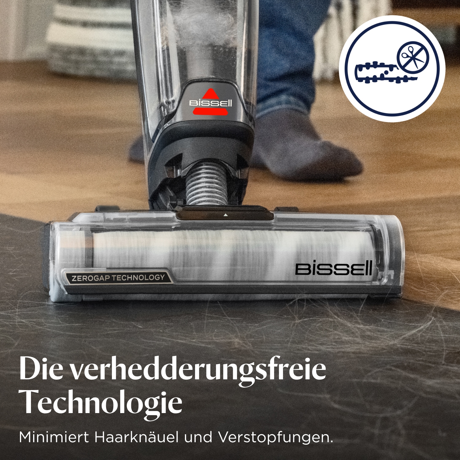 Bissell Nass-Trocken-Sauger »CrossWave OmniForce Edge Select Power Mop Modus, Selbstreinigung«, Kabellos, Zero-Gap Technologie, bis zu 240m2 harter und weicher Boden