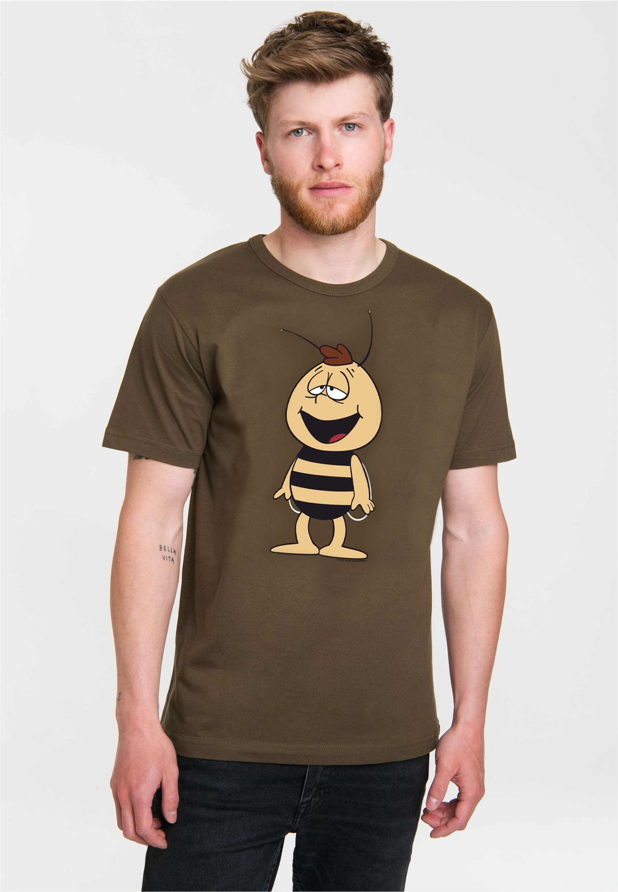 LOGOSHIRT T-Shirt "Die Biene Maja - Willi" mit coolem Print