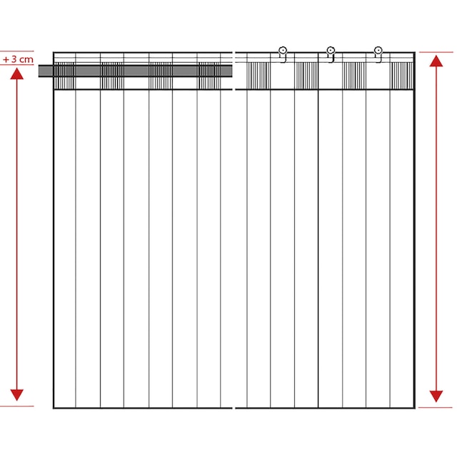 Neutex for you! Vorhang »Ilma«, (1 St.), Schal mit verdeckten Schlaufen |  BAUR