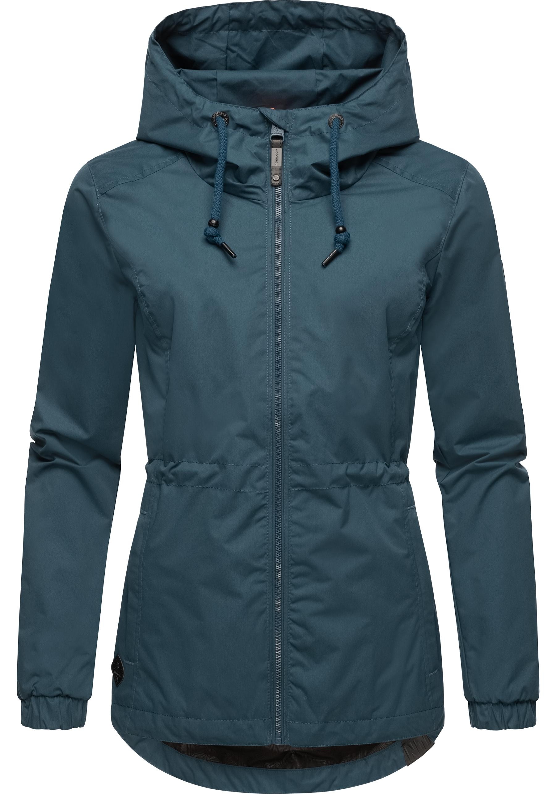 Ragwear Outdoorjacke »Danka«, mit Kapuze, Wasserdichte Übergangsjacke mit großer Kapuze