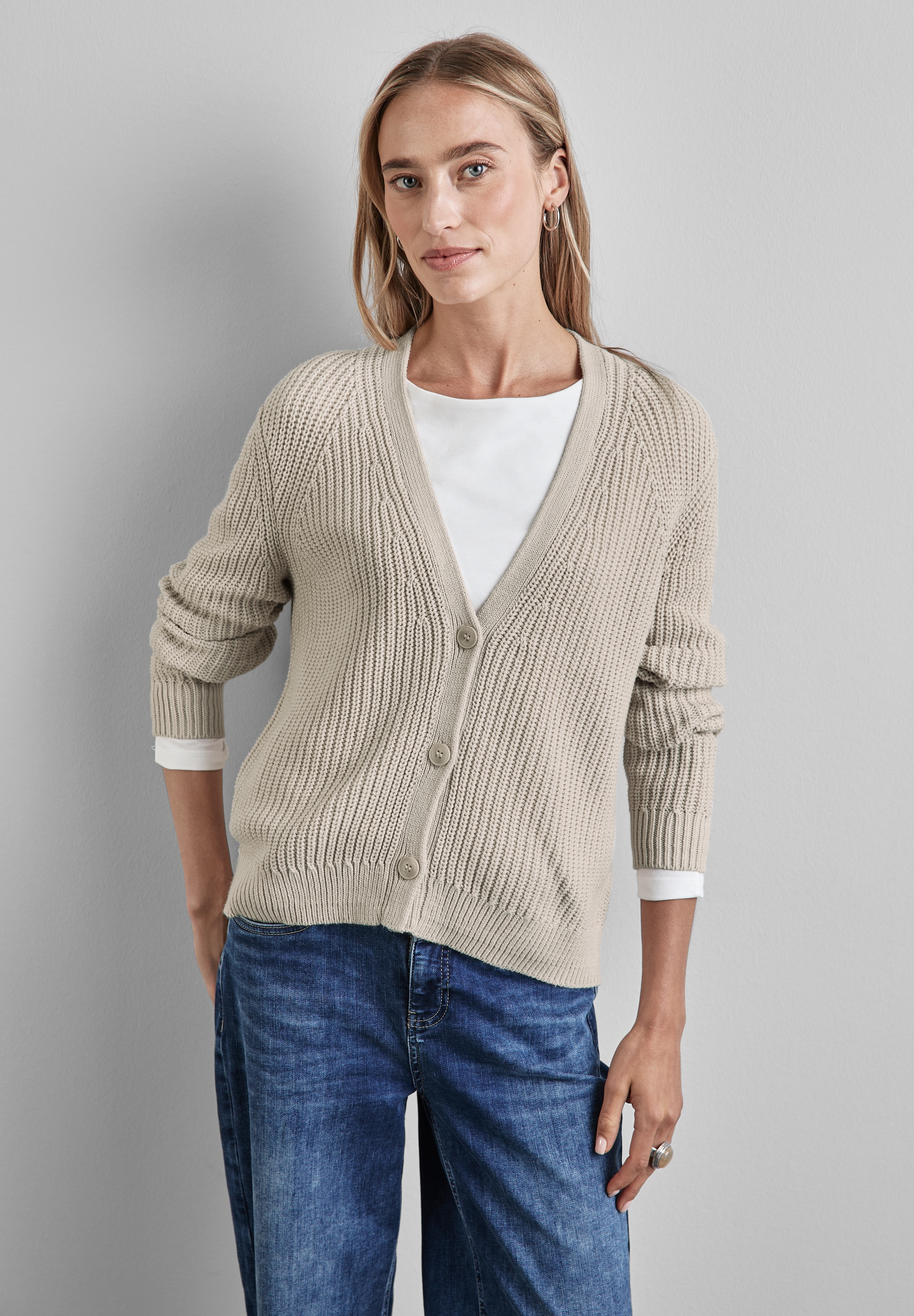 STREET ONE Cardigan, mit Knopfleiste günstig online kaufen