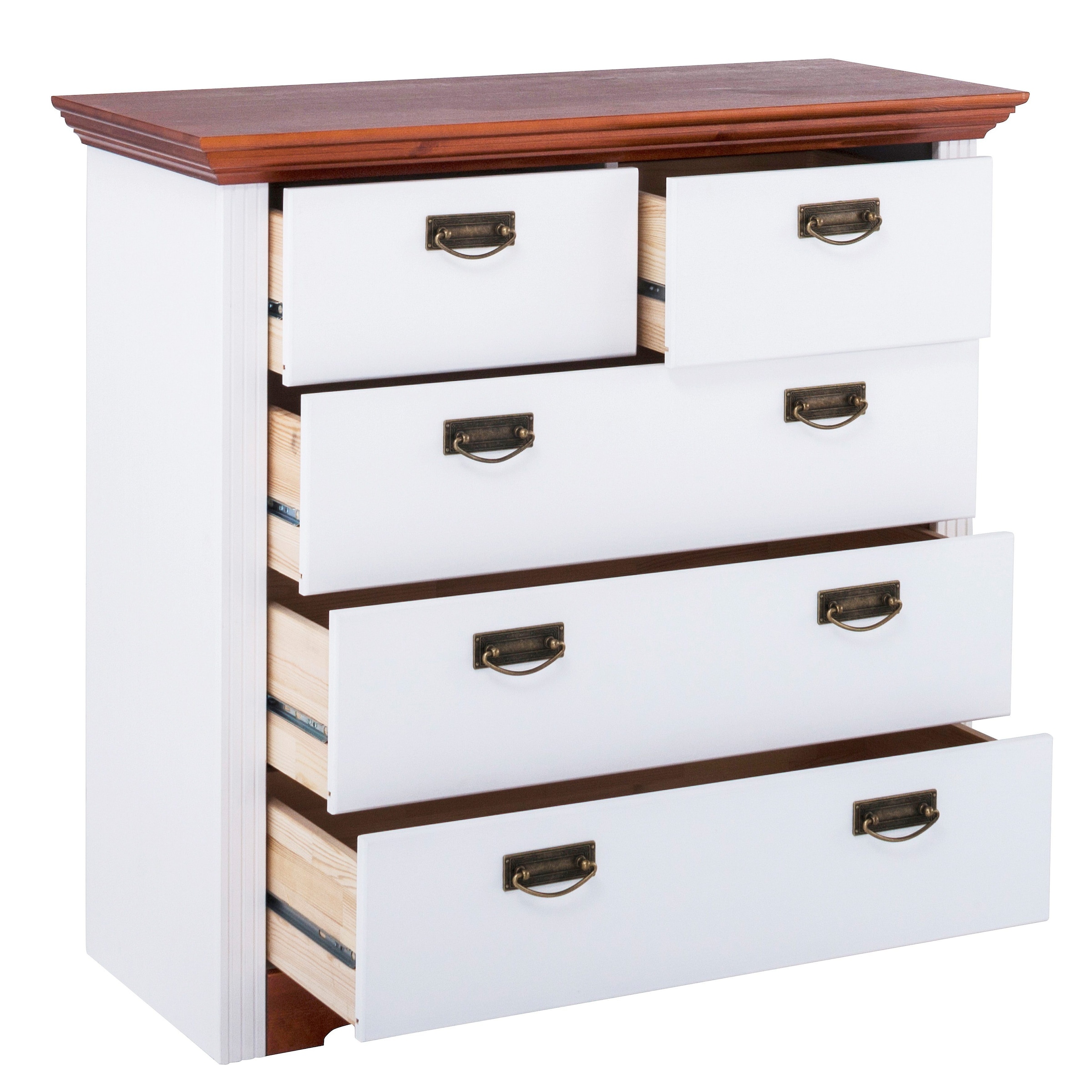 Home affaire Schubkastenkommode »Konrad«, Breite 94 cm, aus massiver, FSC®-zertifizierter Kiefer