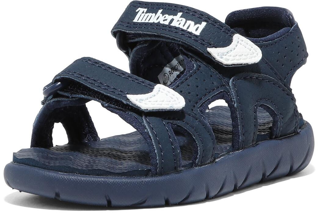 TIMBERLAND Kinder Sandale "PERKINS ROW BACKSTRAP SANDAL", Gr. 28, blau, Synthetik, Schuhe, mit Klettverschluß