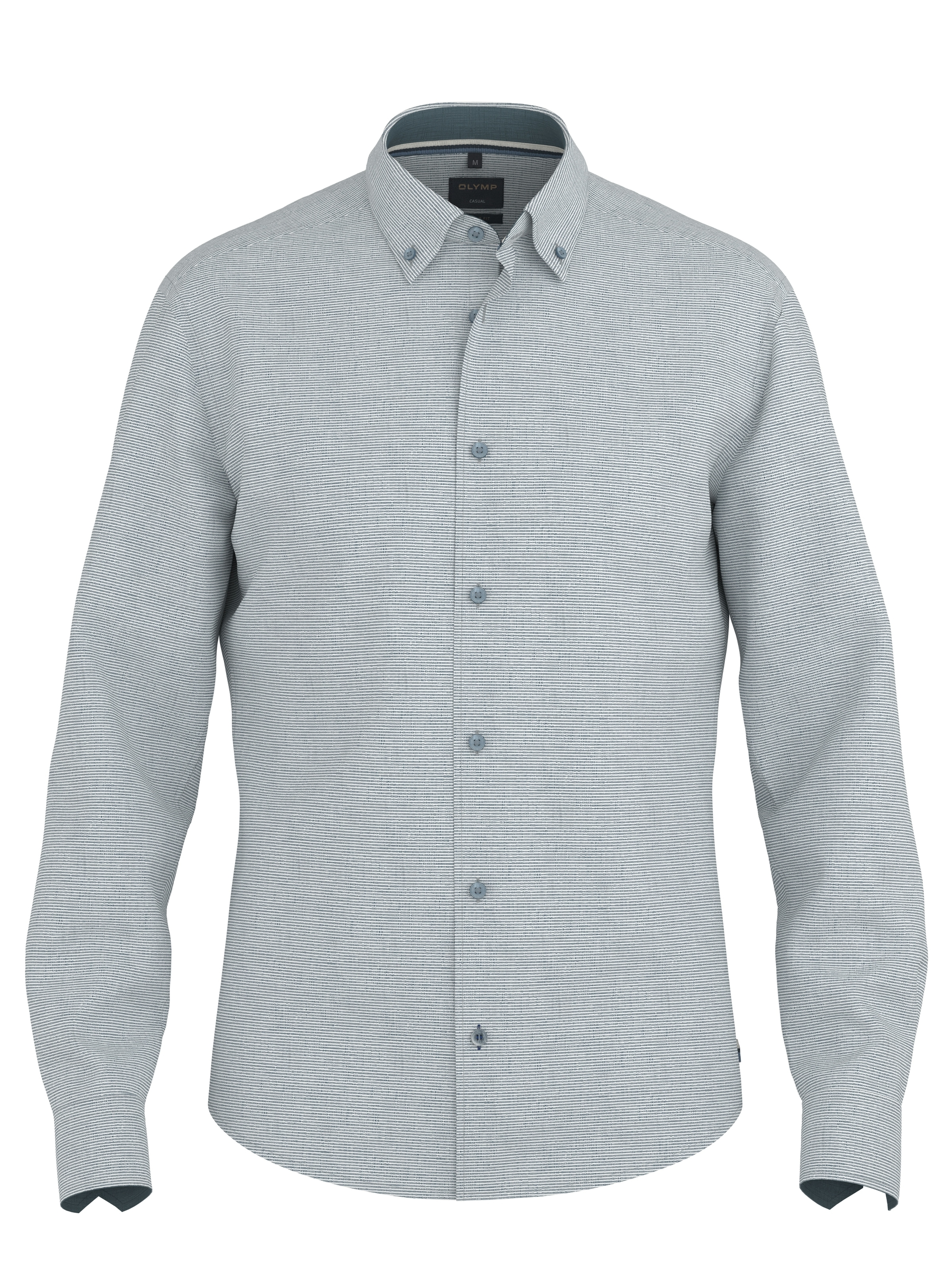OLYMP Langarmhemd Casual, Button-down-Kragen, regular fit, Leinen günstig online kaufen